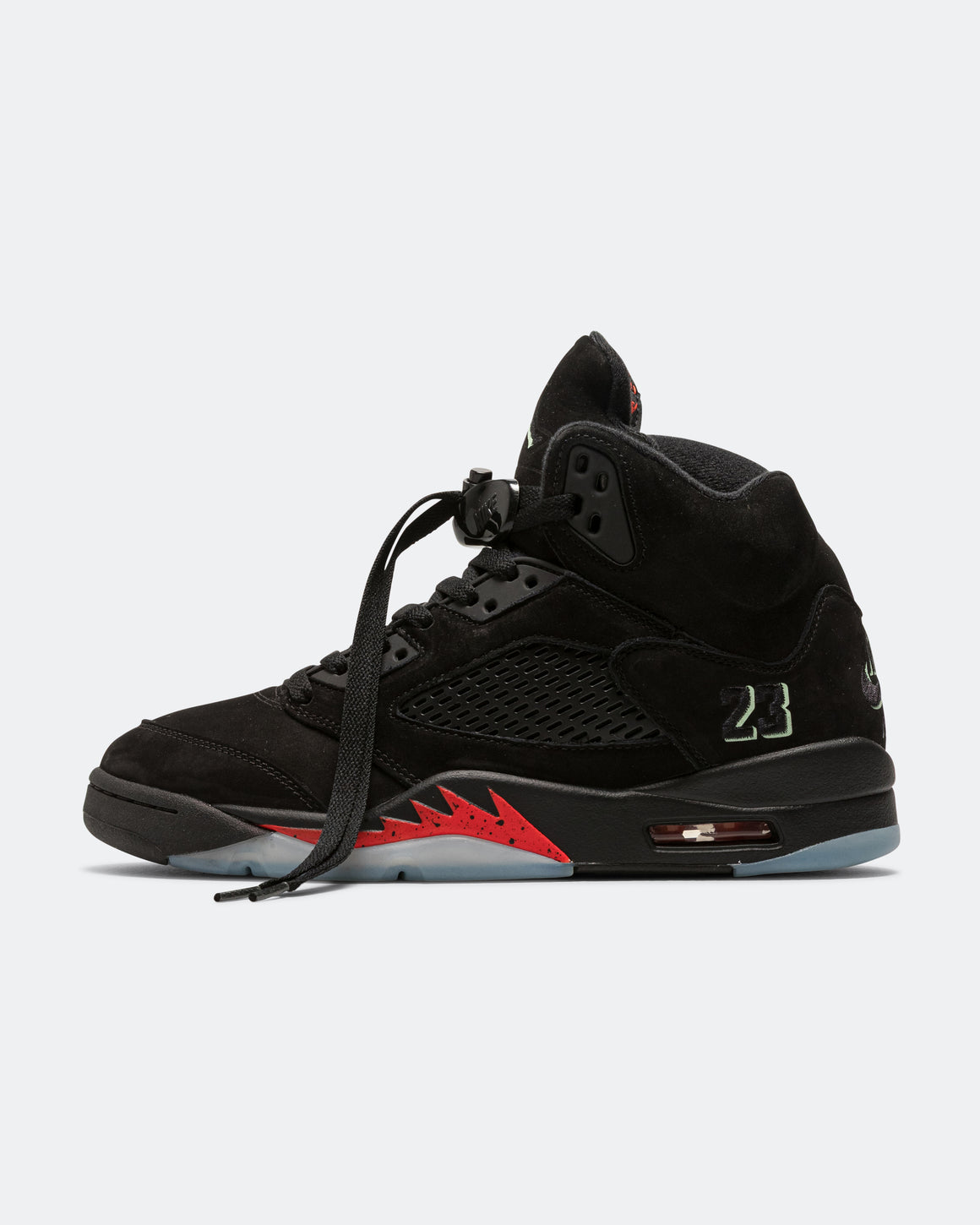 Jordan - Air Jordan 5 Retro 'Halloween' - Black/Black-Picante Red-Glow N The Dark - UP THERE