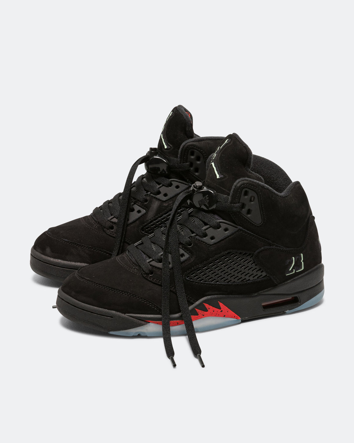 Jordan - Air Jordan 5 Retro 'Halloween' - Black/Black-Picante Red-Glow N The Dark - UP THERE