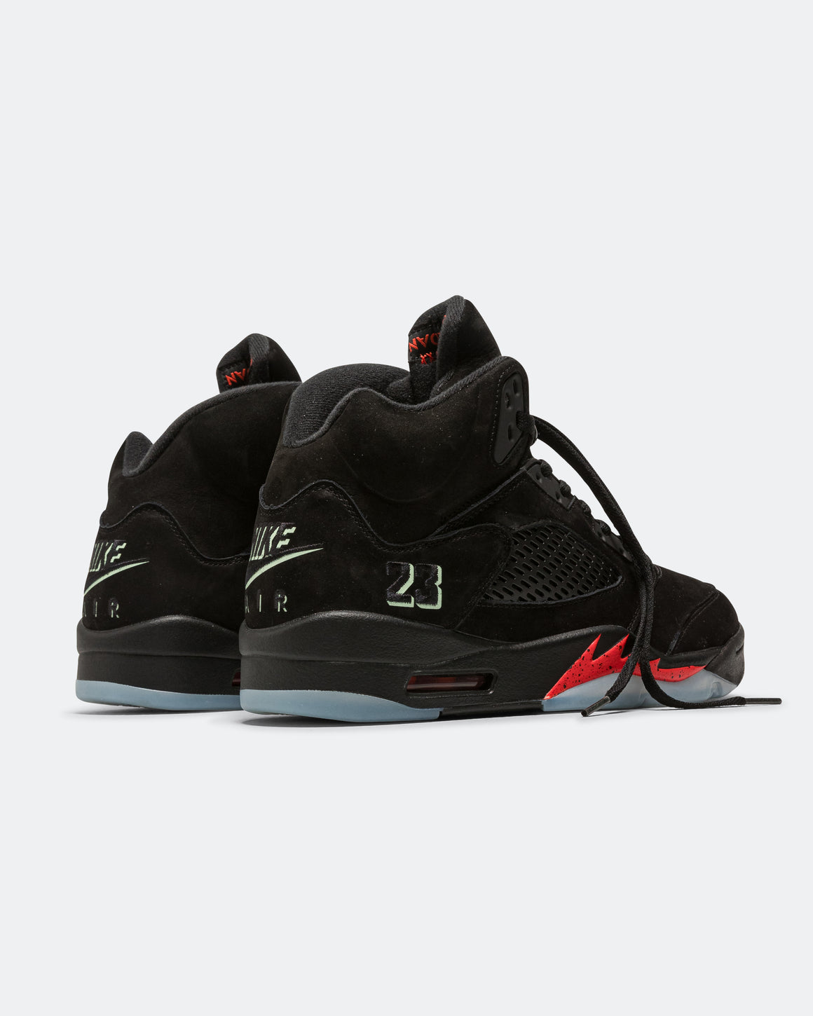 Jordan - Air Jordan 5 Retro 'Halloween' - Black/Black-Picante Red-Glow N The Dark - UP THERE