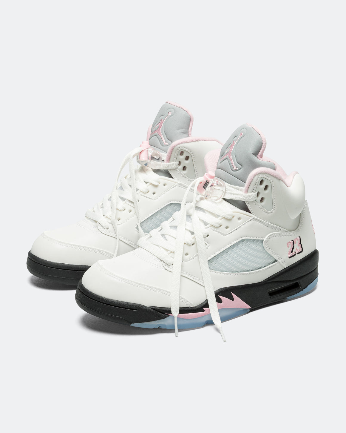 Jordan - Air Jordan 5 Retro OG - White/Med Soft Pink-Black - UP THERE