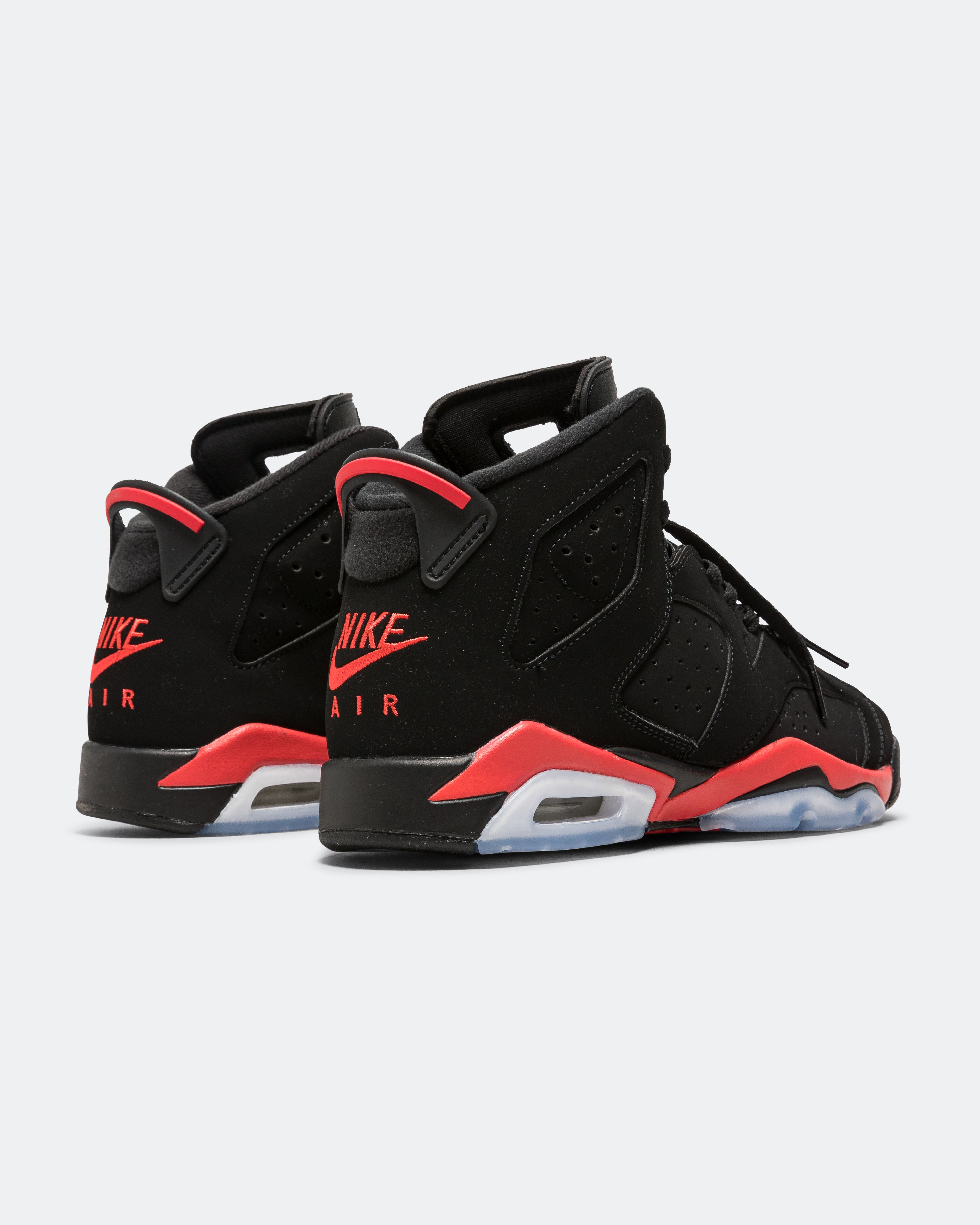 Jordan - Air Jordan 6 Retro (GS) - Black/Light Crimson | UP THERE