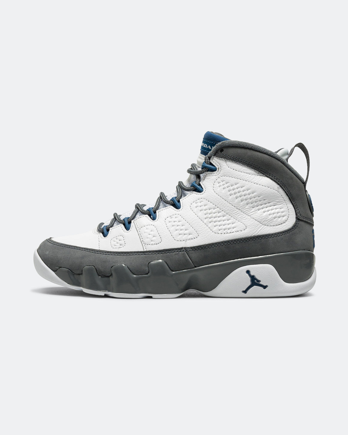 Jordan - Air Jordan 9 Retro - White/French Blue-Flint Grey - UP THERE