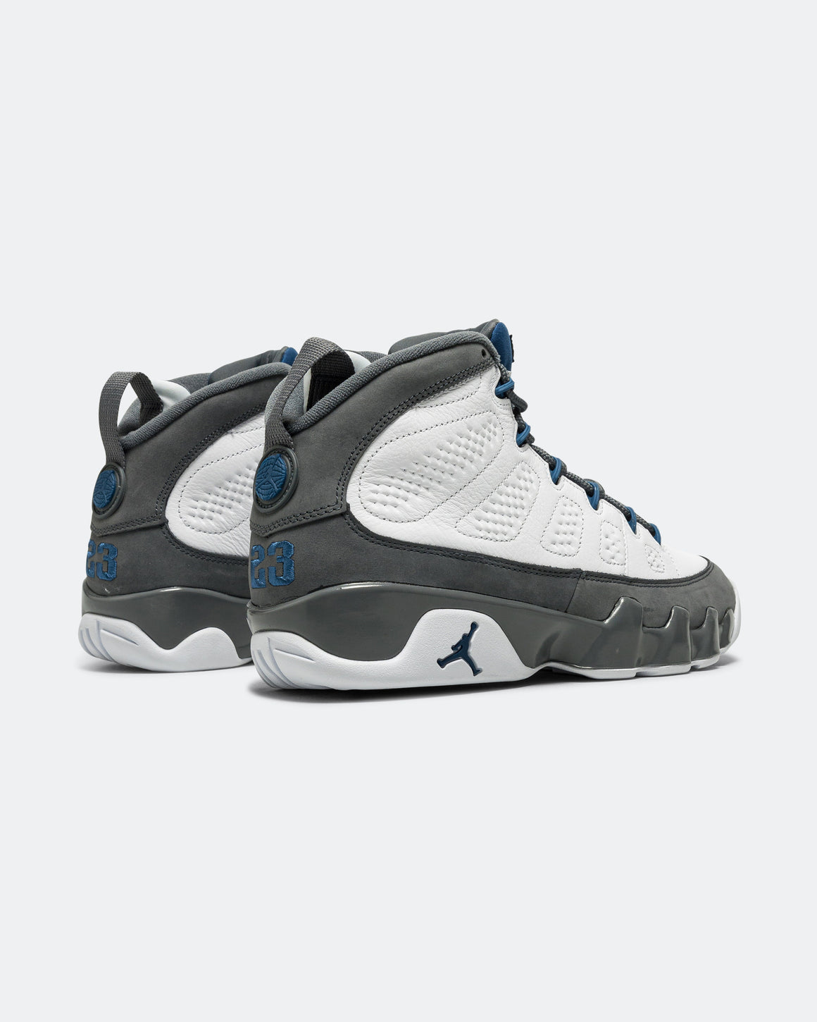 Jordan - Air Jordan 9 Retro - White/French Blue-Flint Grey - UP THERE