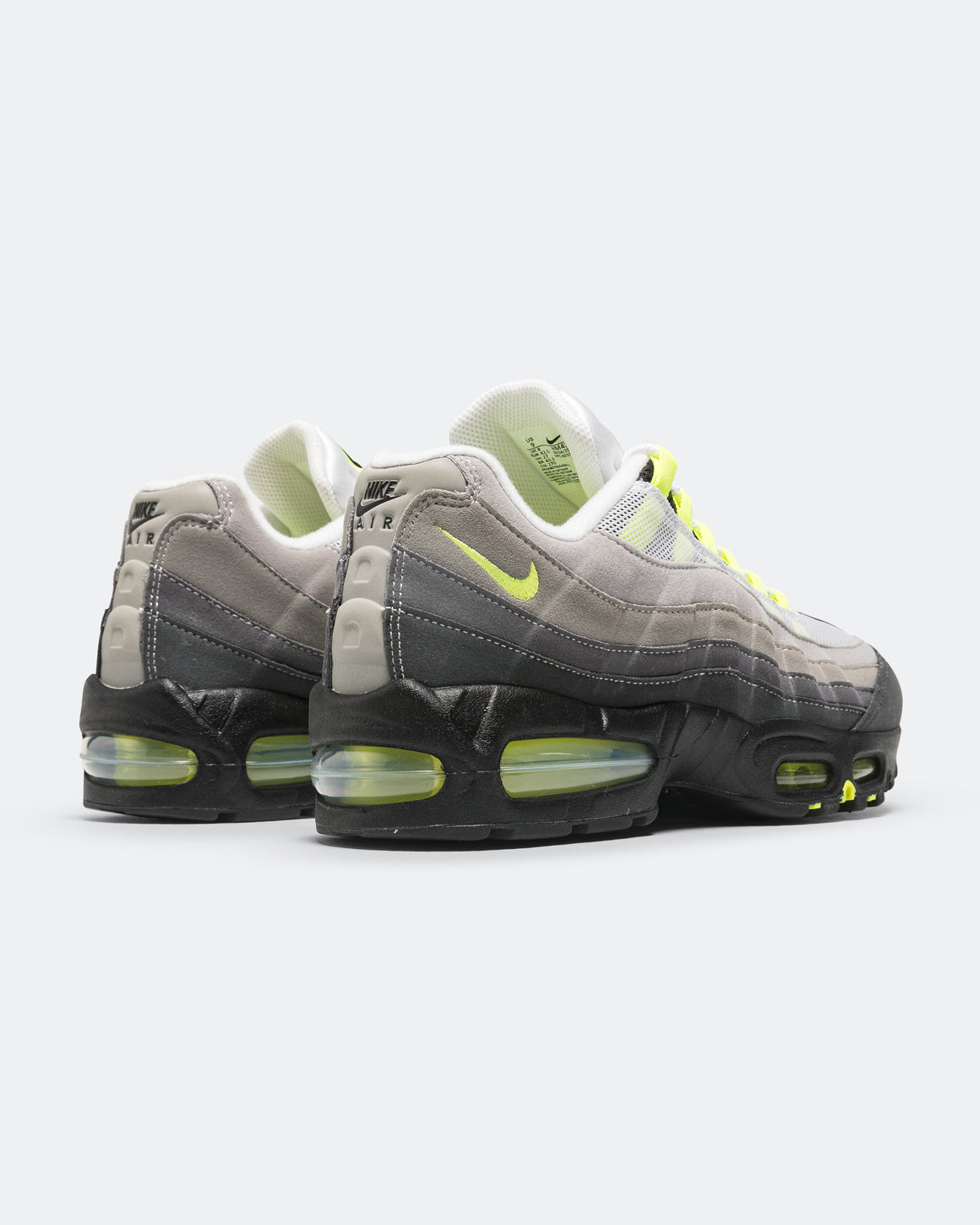 Air Max 95 Big Bubble - Black/Neon Yellow-Cool Grey | UP THERE