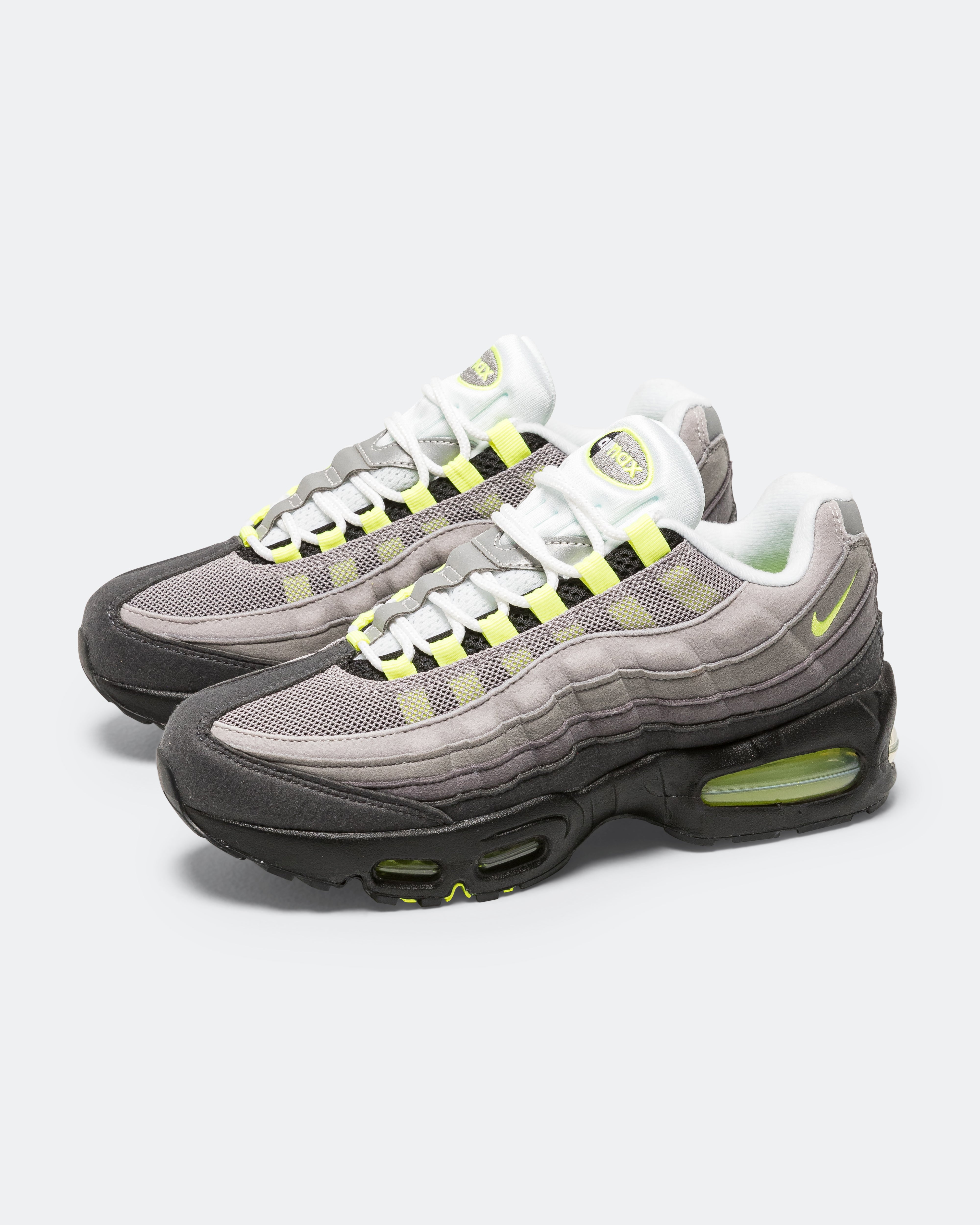 Nike - Air Max 95 Big Bubble GS - Black/Neon Yellow-Light Graphite