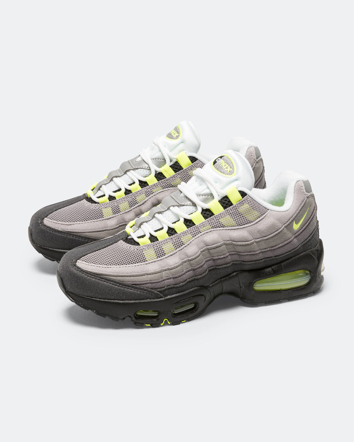 Nike - Air Max 95 Big Bubble GS - Black/Neon Yellow-Light Graphite
