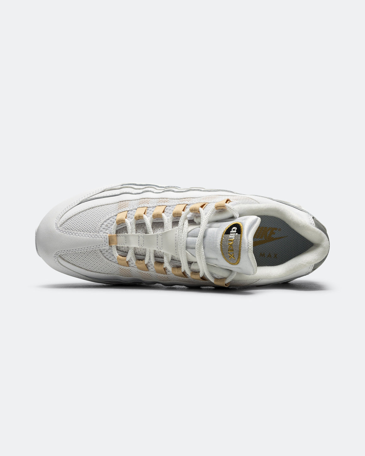Nike - Air Max 95 Big Bubble - White/Metallic Gold-Black-Pearl Grey - UP THERE