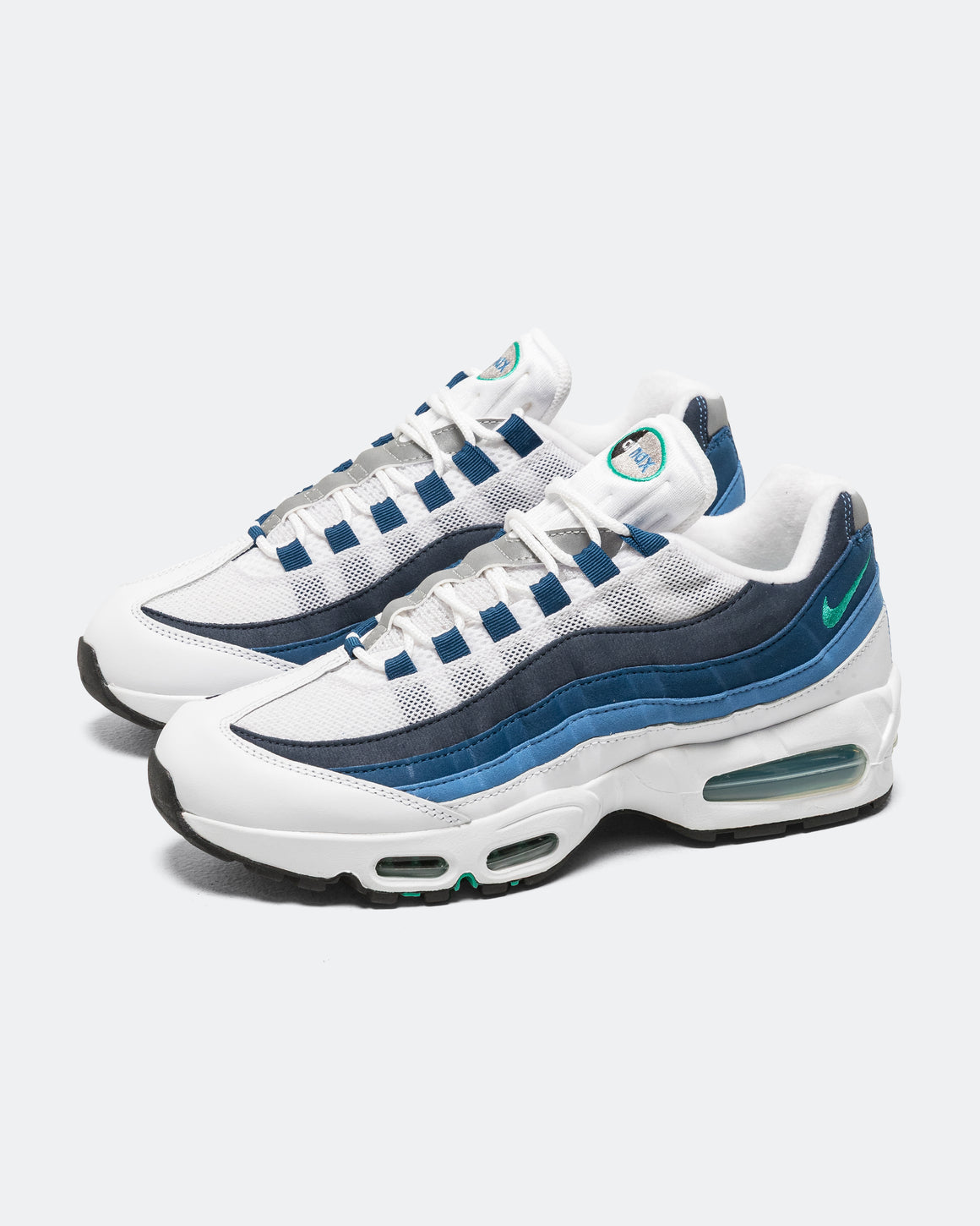 Nike - Air Max 95 OG - White/Emerald Green-Lake Blue - UP THERE