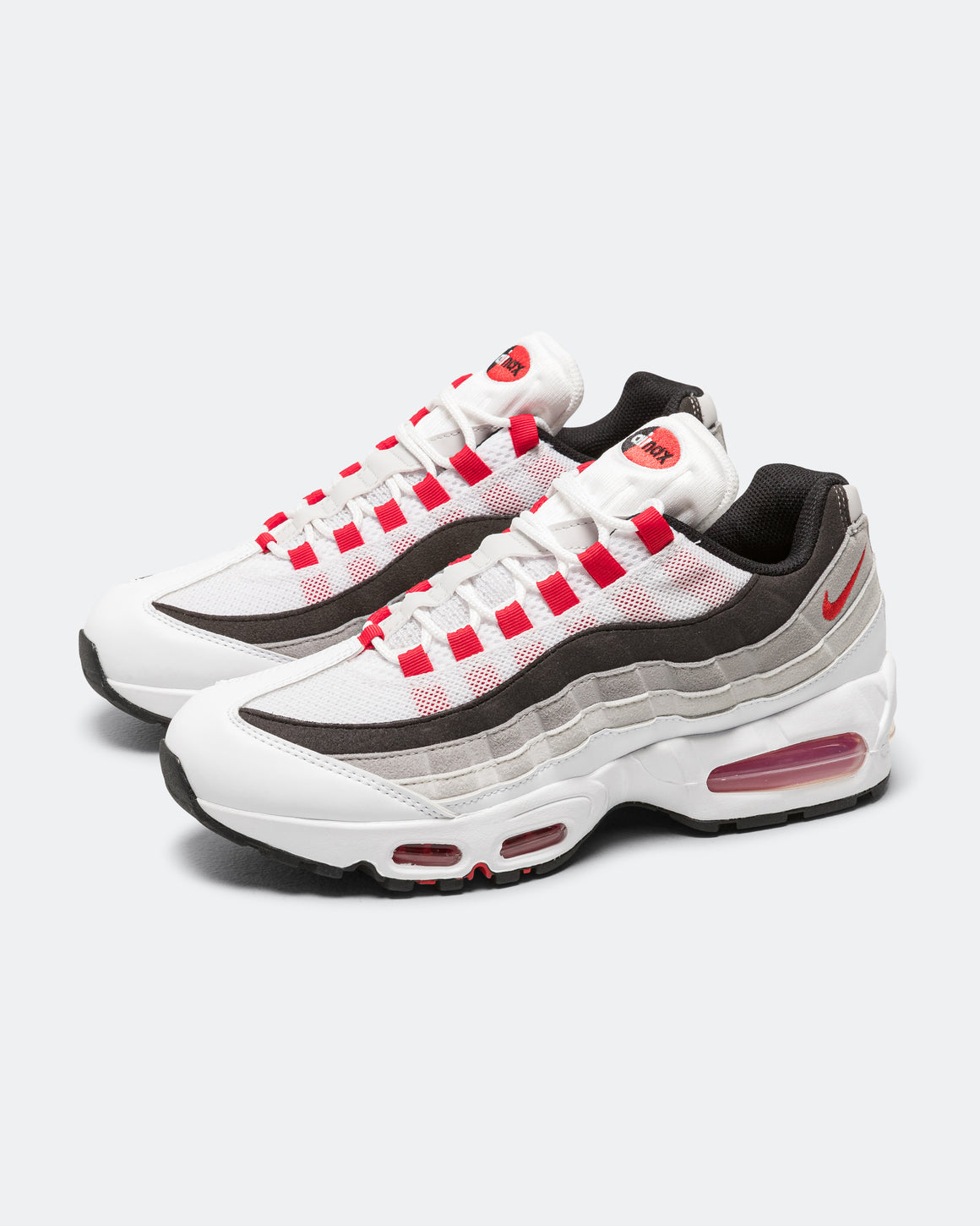 Nike - Air Max 95 Premium - White/Comet Red-Neutral Grey-Medium Grey - UP THERE