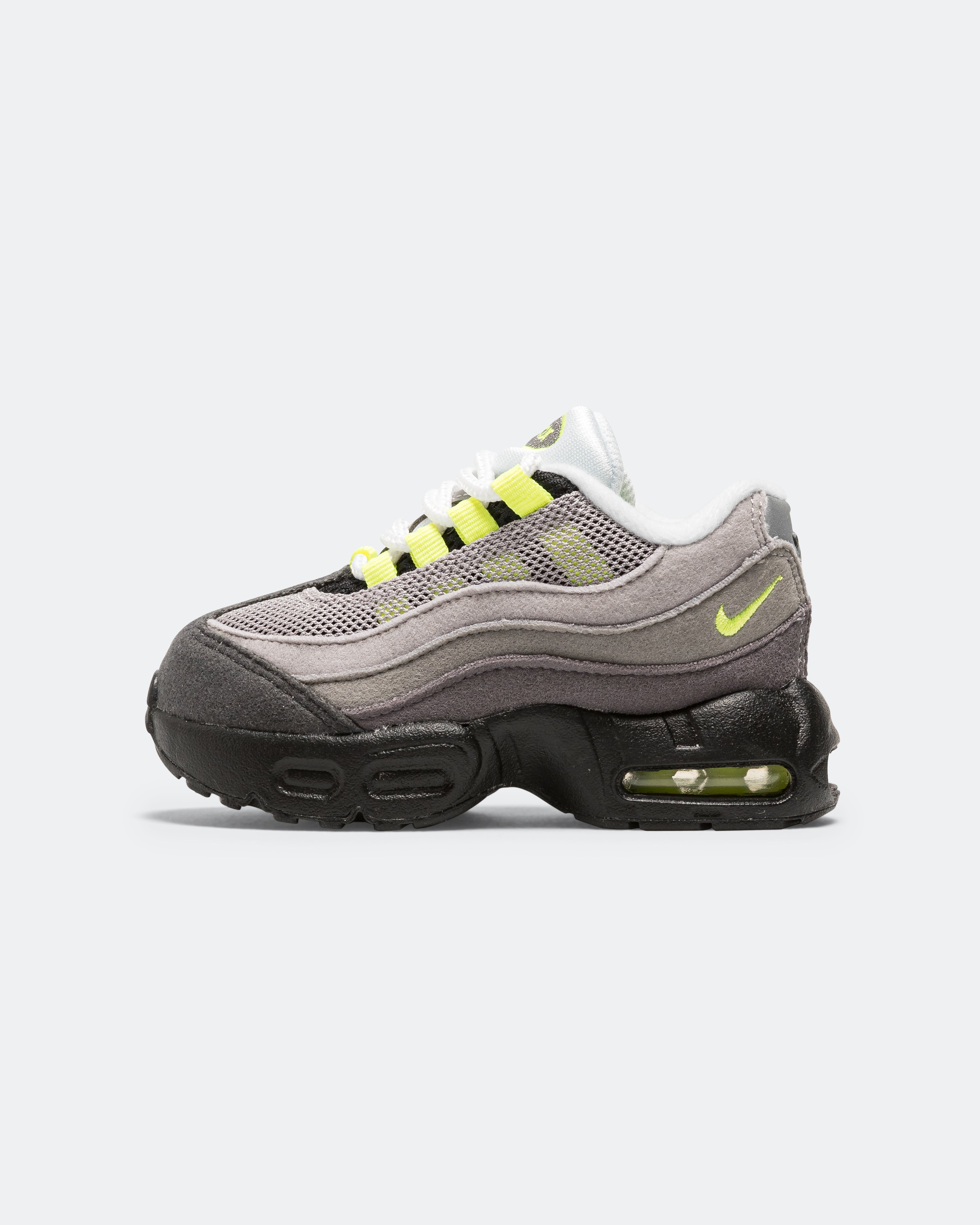 Nike - Air Max 95 TD - Black/Neon Yellow-Light Graphite | UP THERE