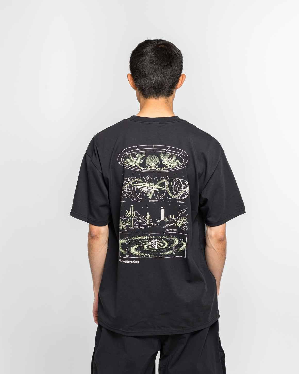 Nike ACG - Dri-Fit Tee Mystery Lights - Black - UP THERE