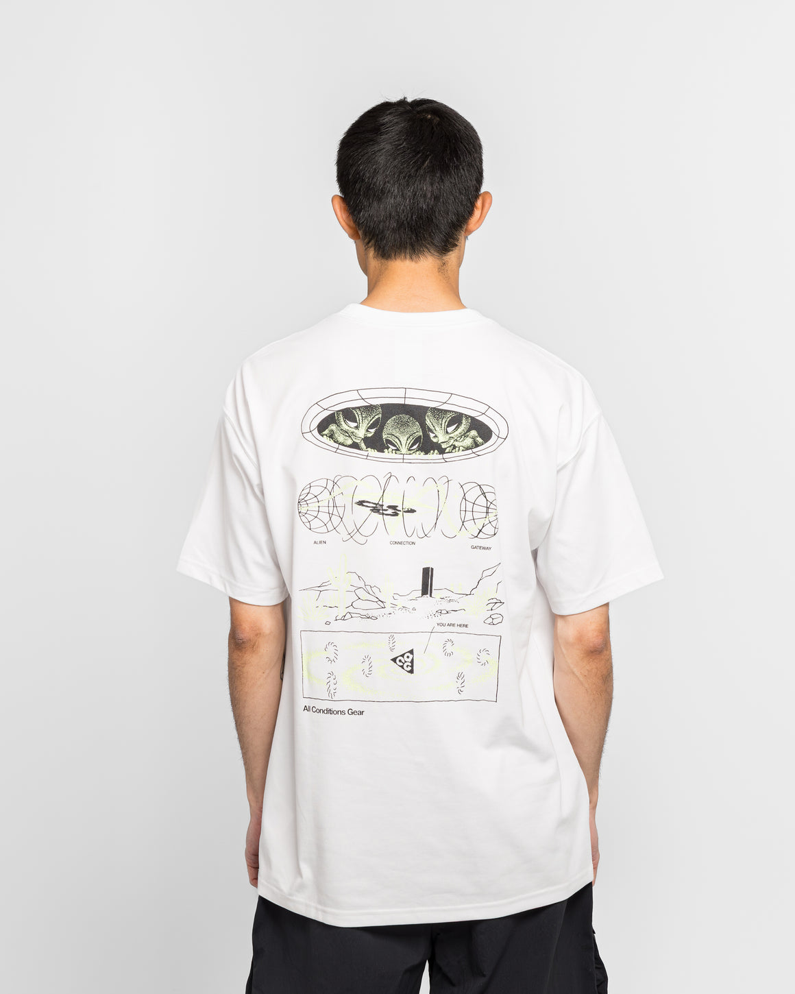 Nike ACG - Dri-Fit Tee Mystery Lights - Summit White - UP THERE