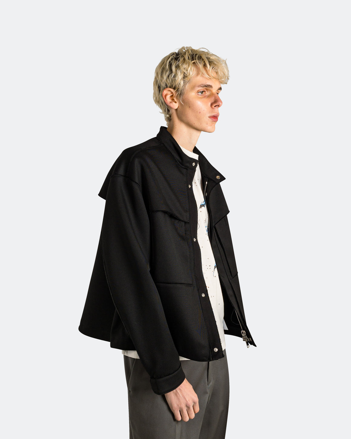 Nike - ESC Raw Cut Jacket - Black - UP THERE