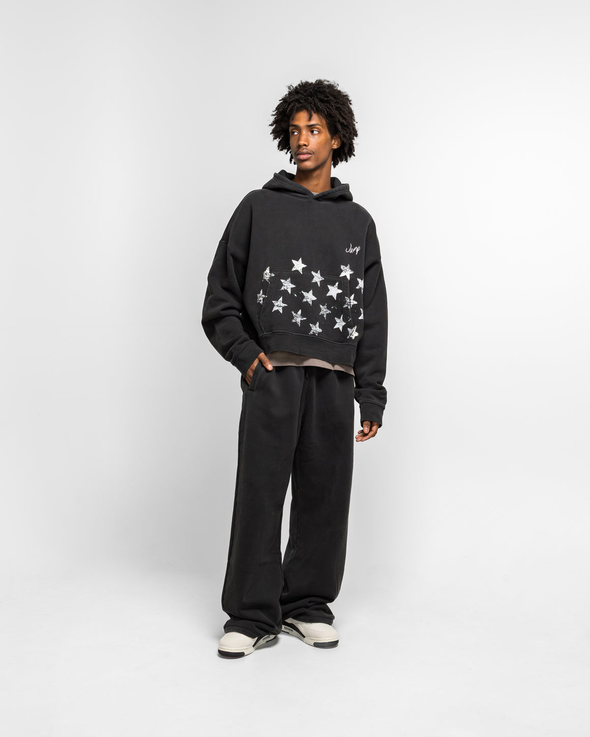 Jordan - Fleece Pant x FEAR - Black - UP THERE