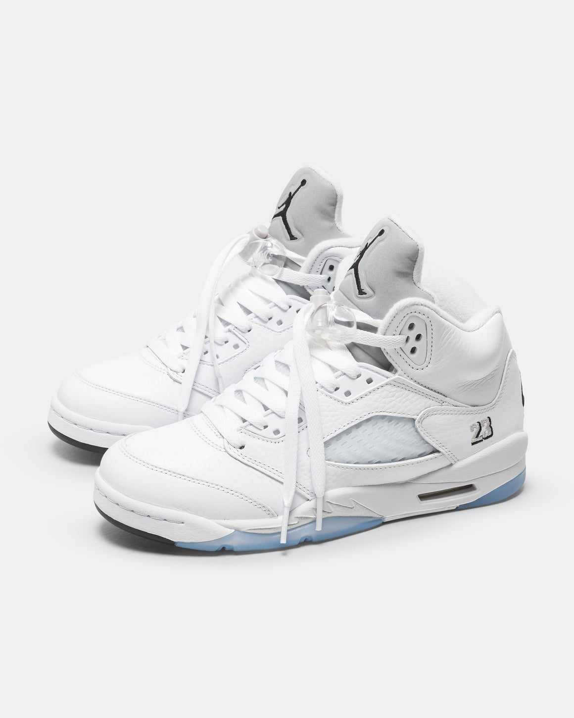 Jordan - Jordan 5 Retro (GS) - White/Black-Metallic Silver - UP THERE