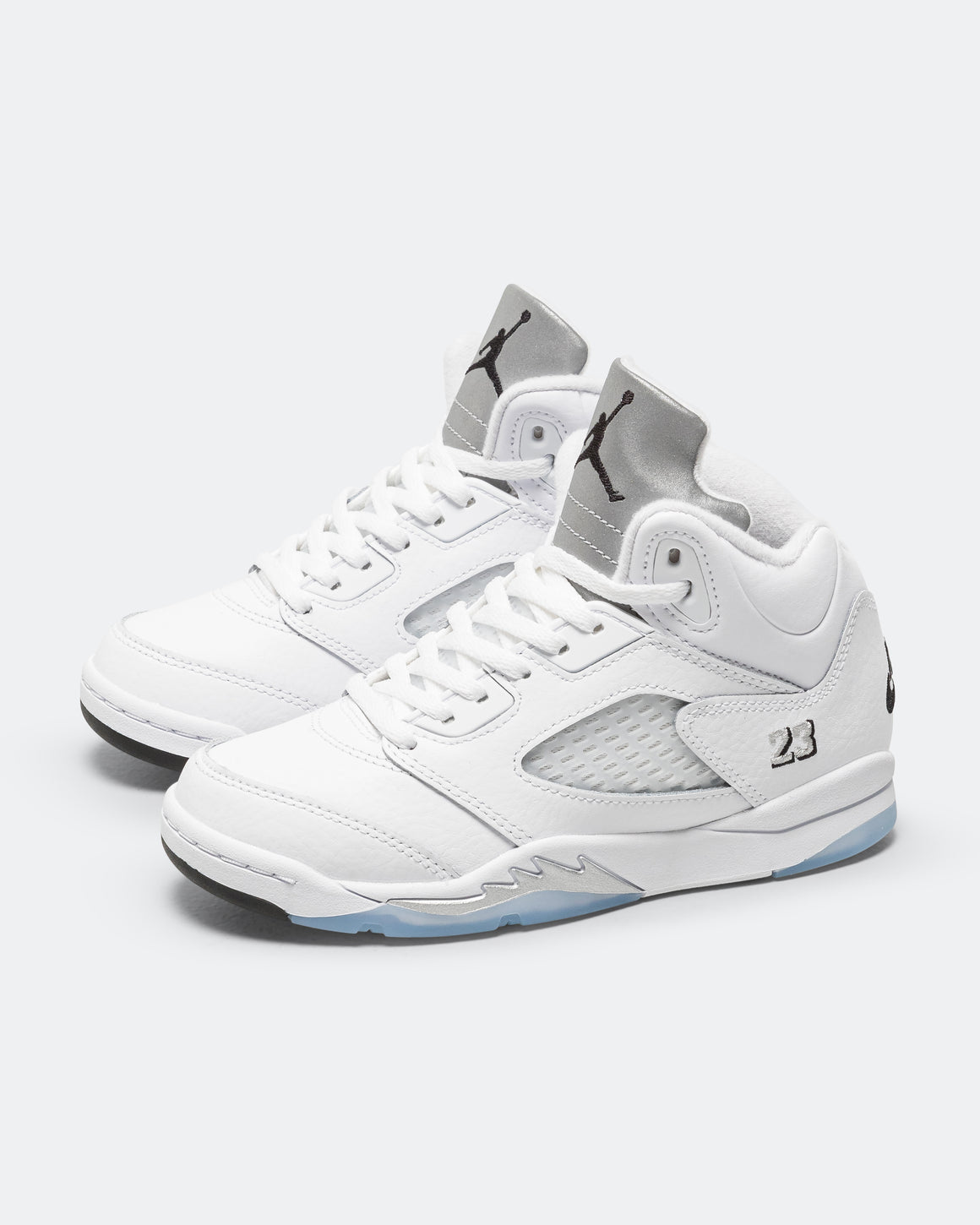 Jordan - Jordan 5 Retro (PS) - White/Black-Metallic Silver - UP THERE