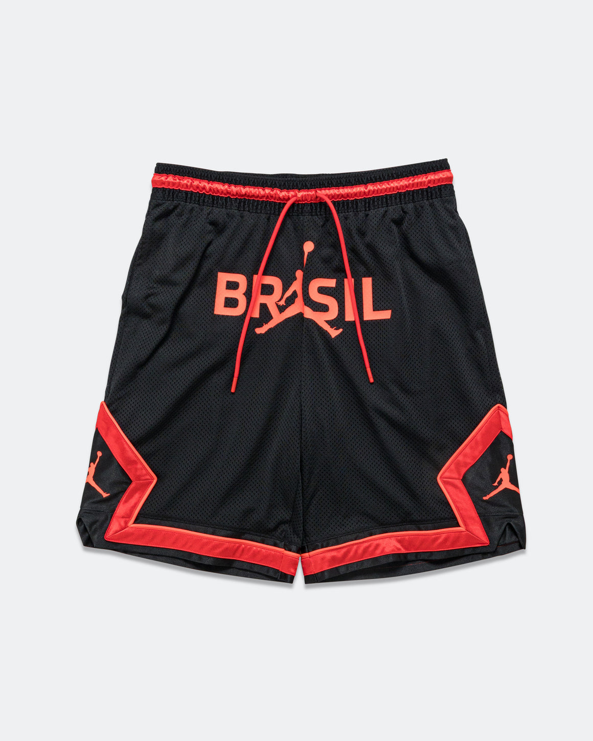 Jordan - Jordan Mesh Diamond Shorts - Black/University Red - UP THERE