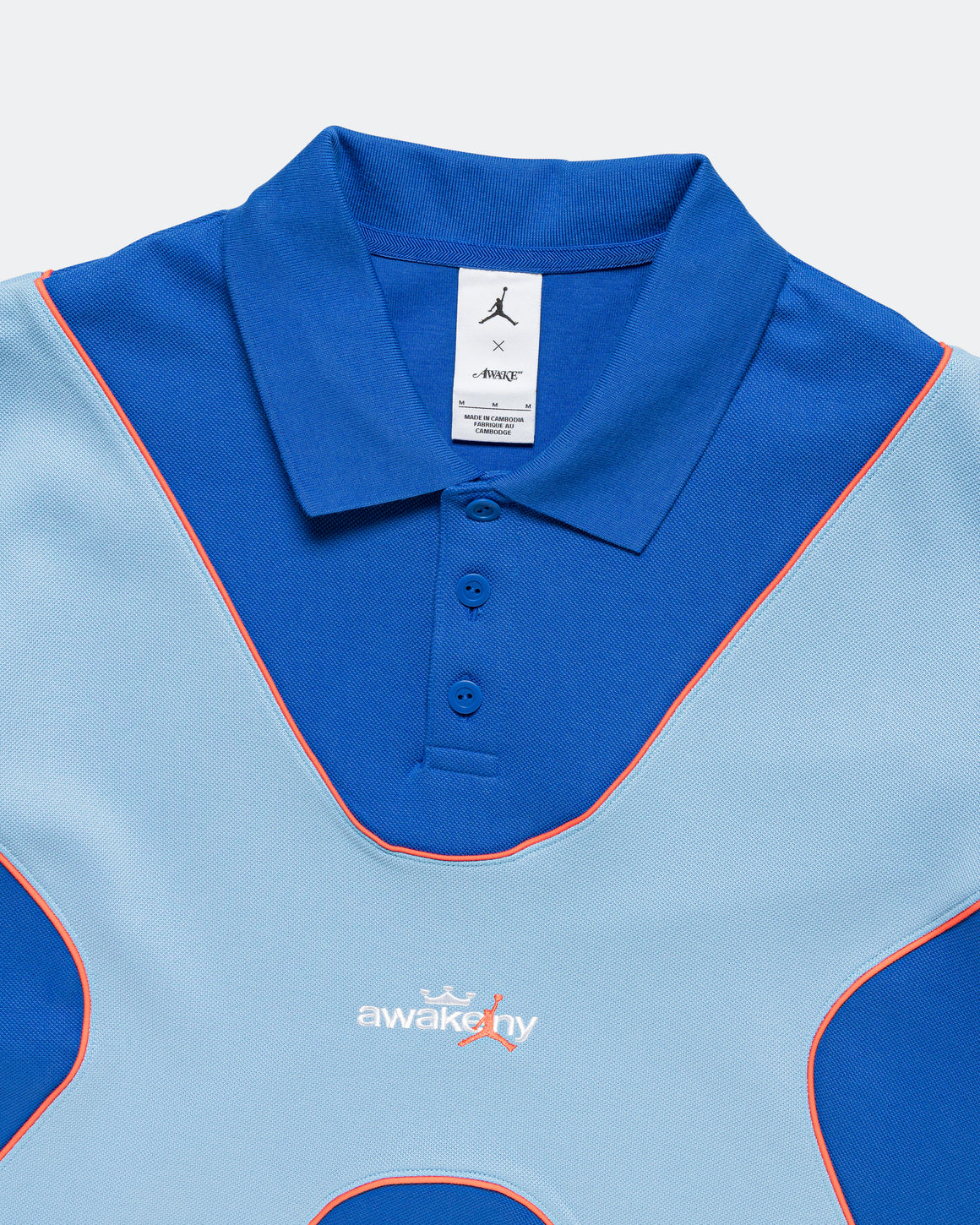 Jordan - Jordan Polo x Awake NY - Light Blue/Game Royal/Infrared 23/White - UP THERE