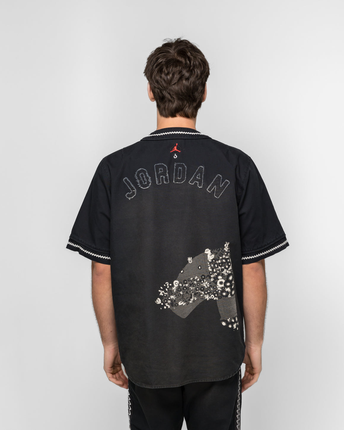 Jordan - Jordan SS Jersey x NOMARHYTHM TEXTILE - Black/University Red/White - UP THERE