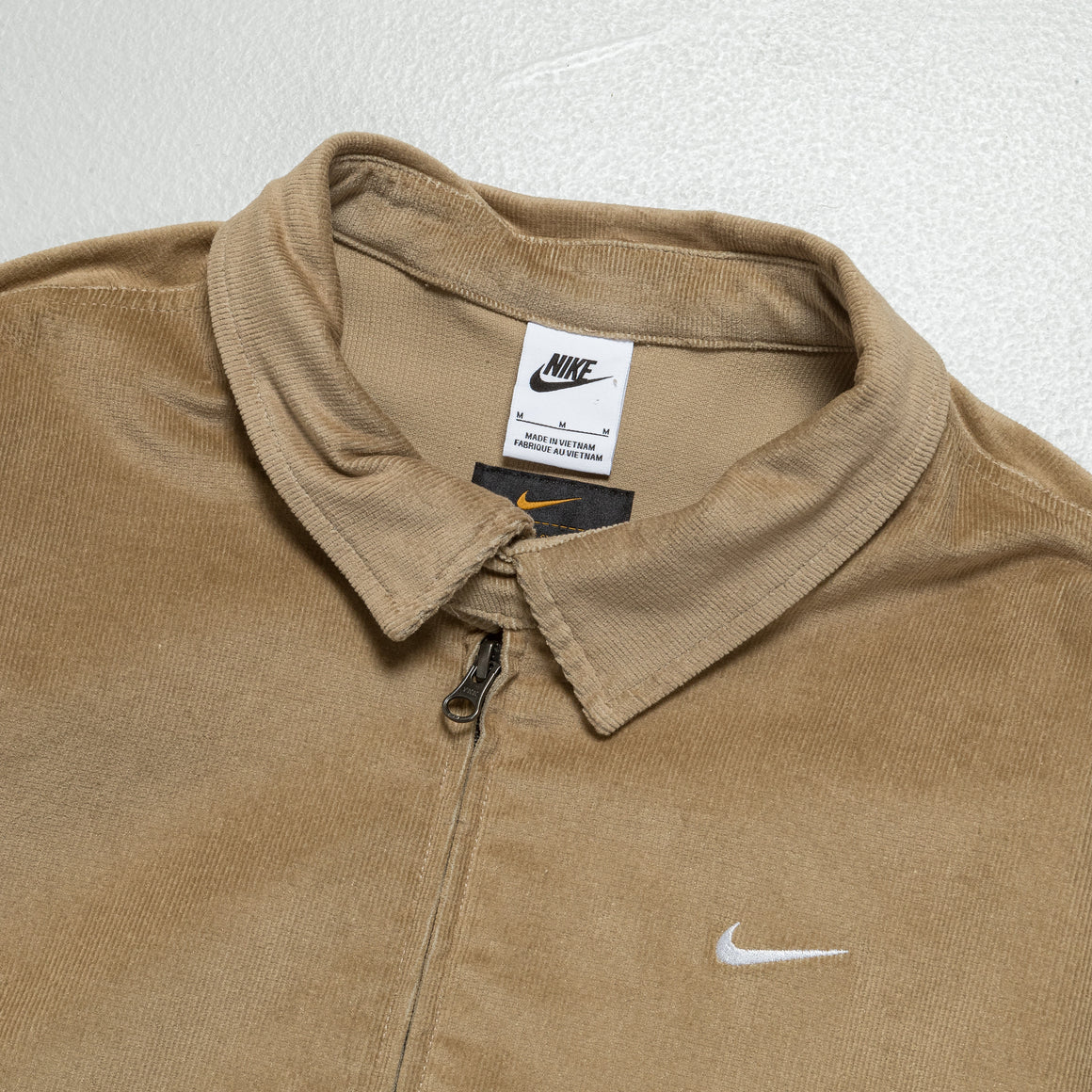Nike Life Corduroy Harrington Jacket - Khaki/White