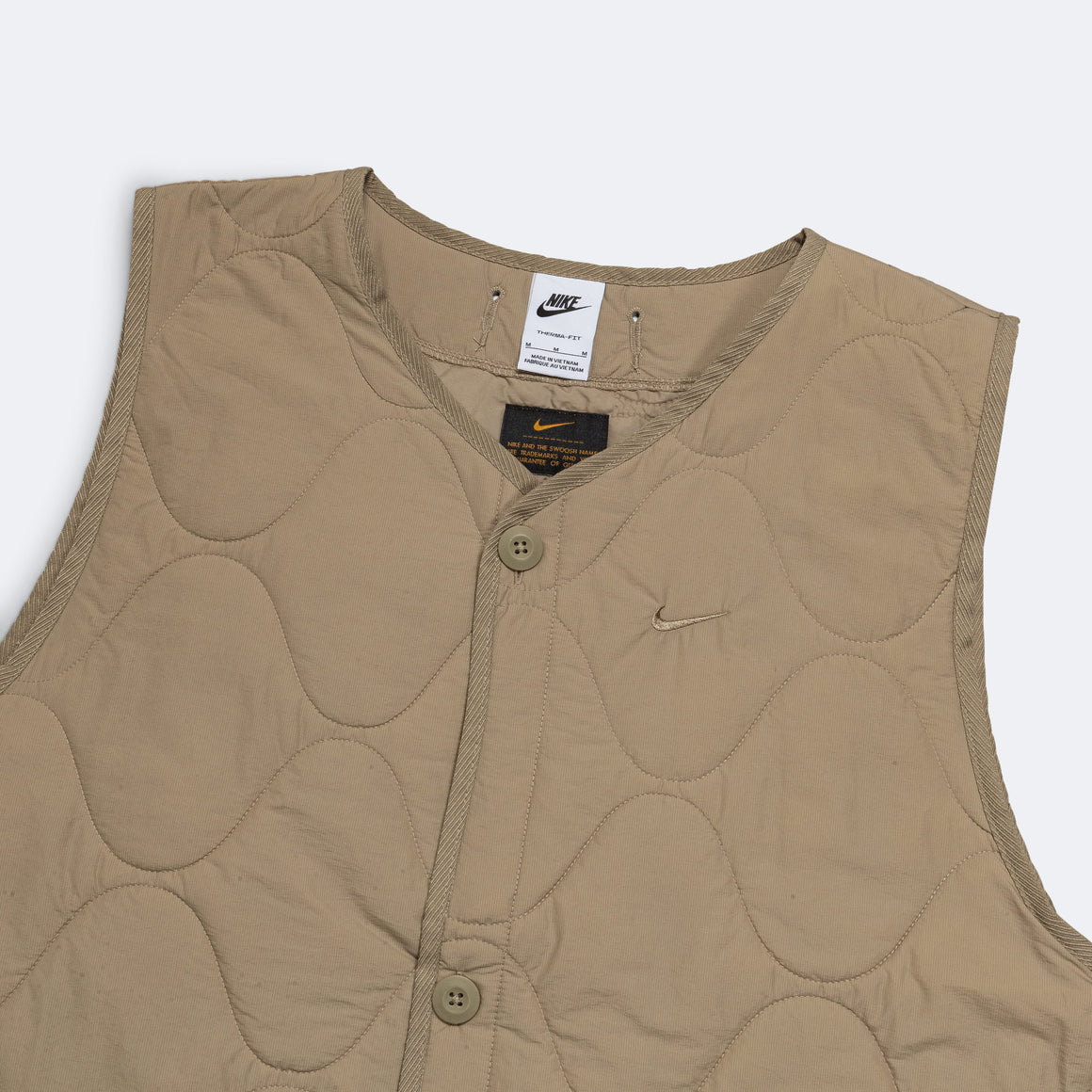 Nike - Nike Life Woven Insulated Military Vest - Khaki - UP THERE