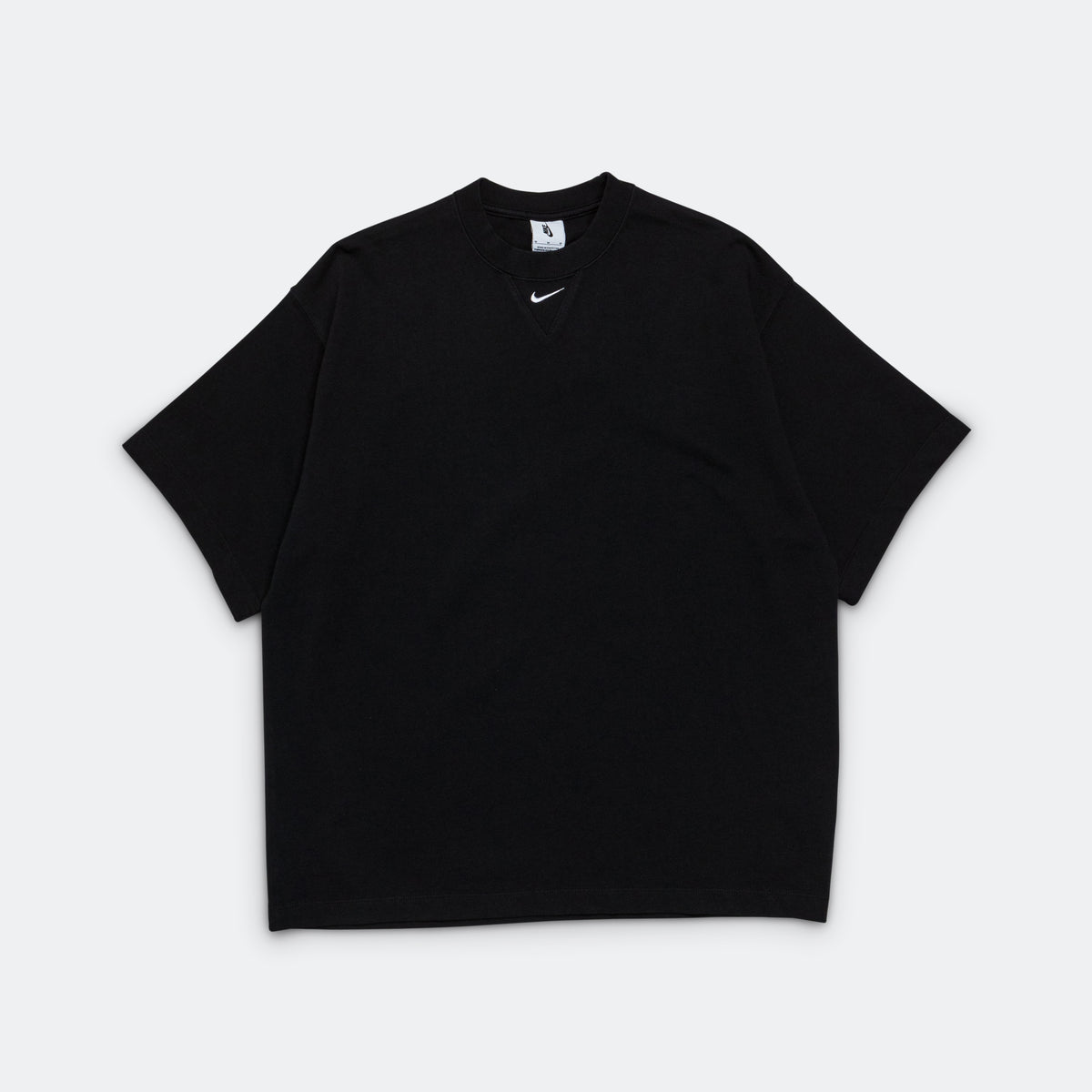 NikeLab Solo Swoosh SS Top - Black/White | UP THERE