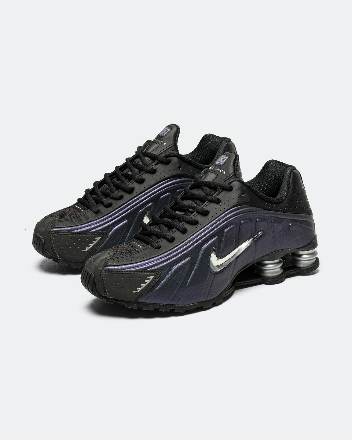 Nike - Shox R4 Jewel QS - Black/Anthracite-Metallic Silver - UP THERE