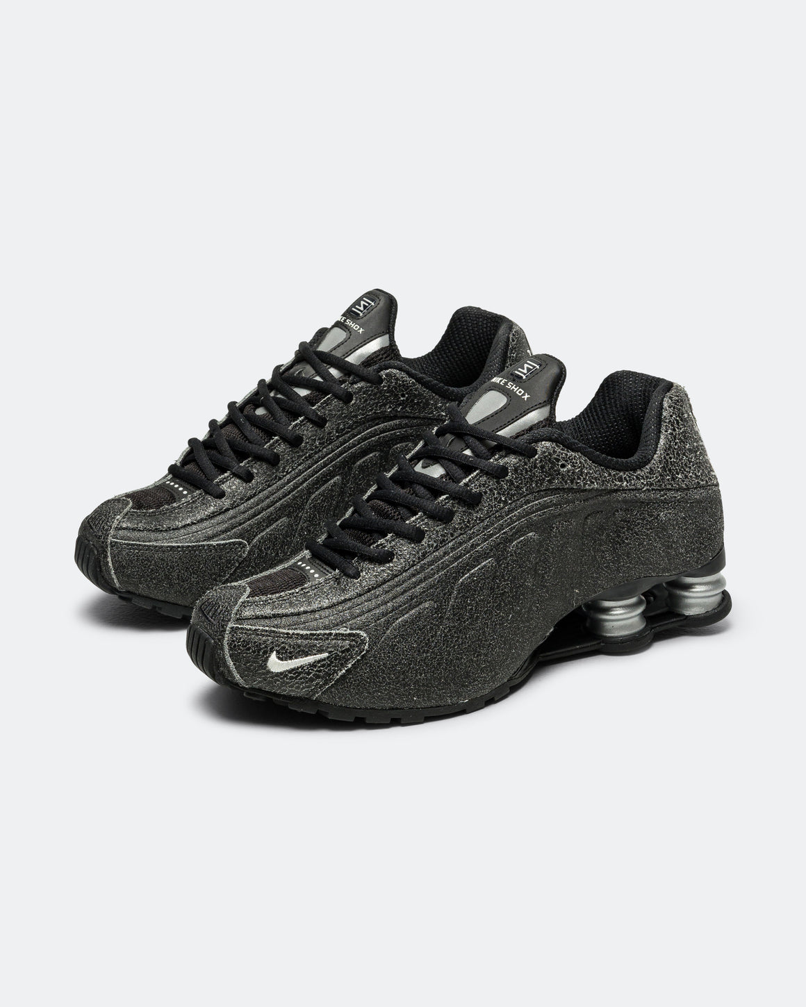 Nike - Shox R4 QS - Black/Sail-LT Smoke Grey-Metallic Silver - UP THERE
