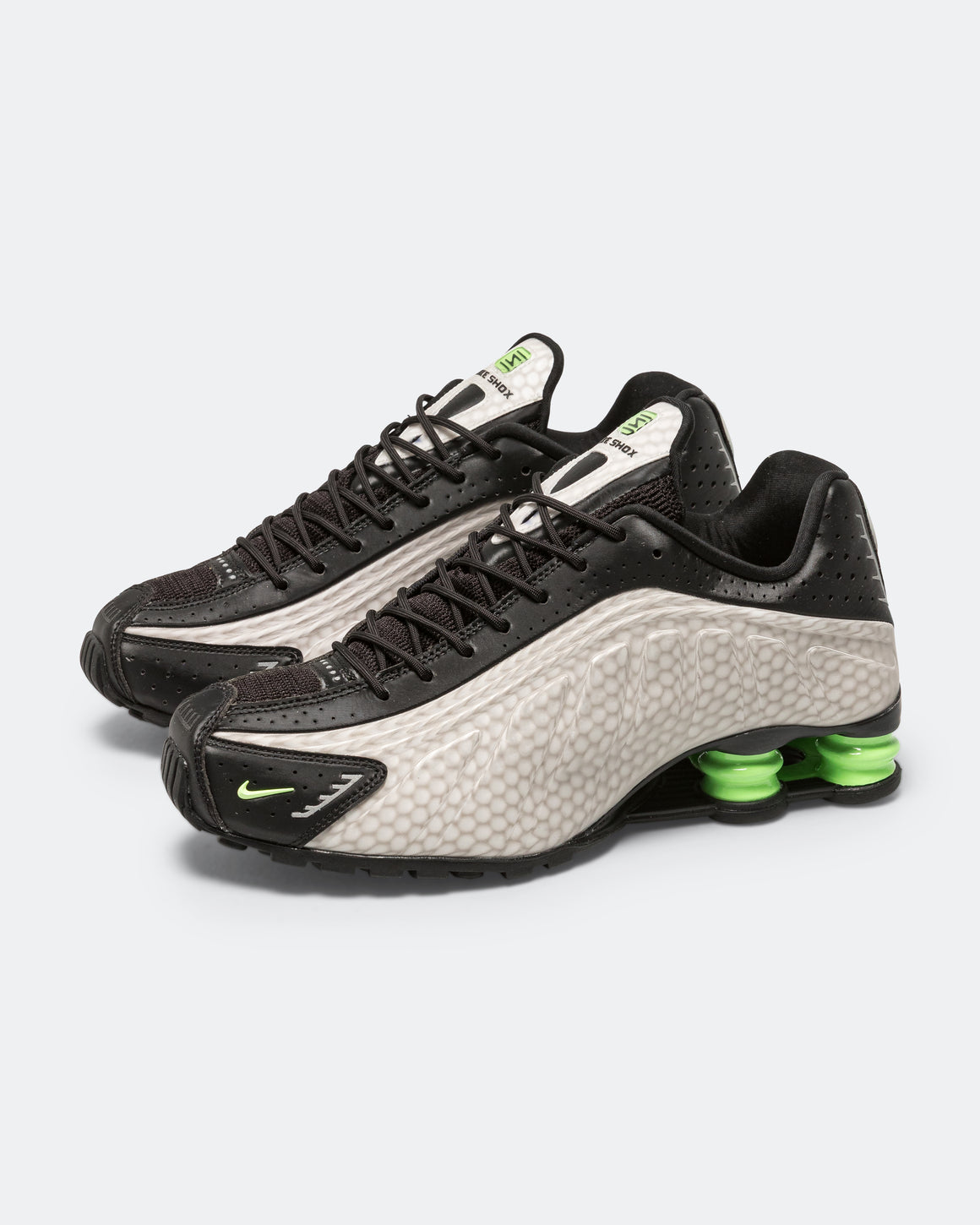 Nike - Shox R4 SP - Grey Haze/Lime Glow-Black - UP THERE