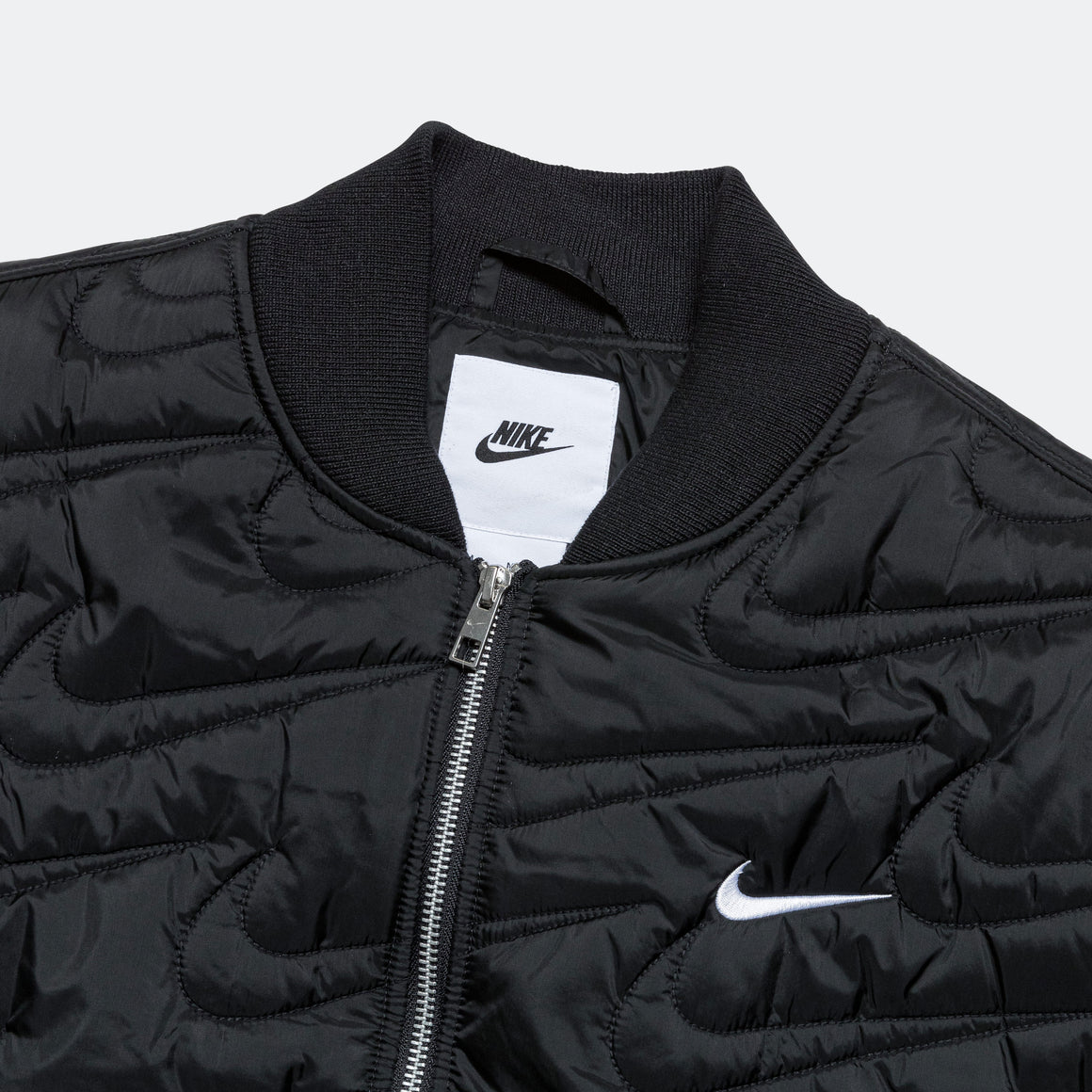 Nike - Swoosh Quilted Jacket - Black - UP THERE