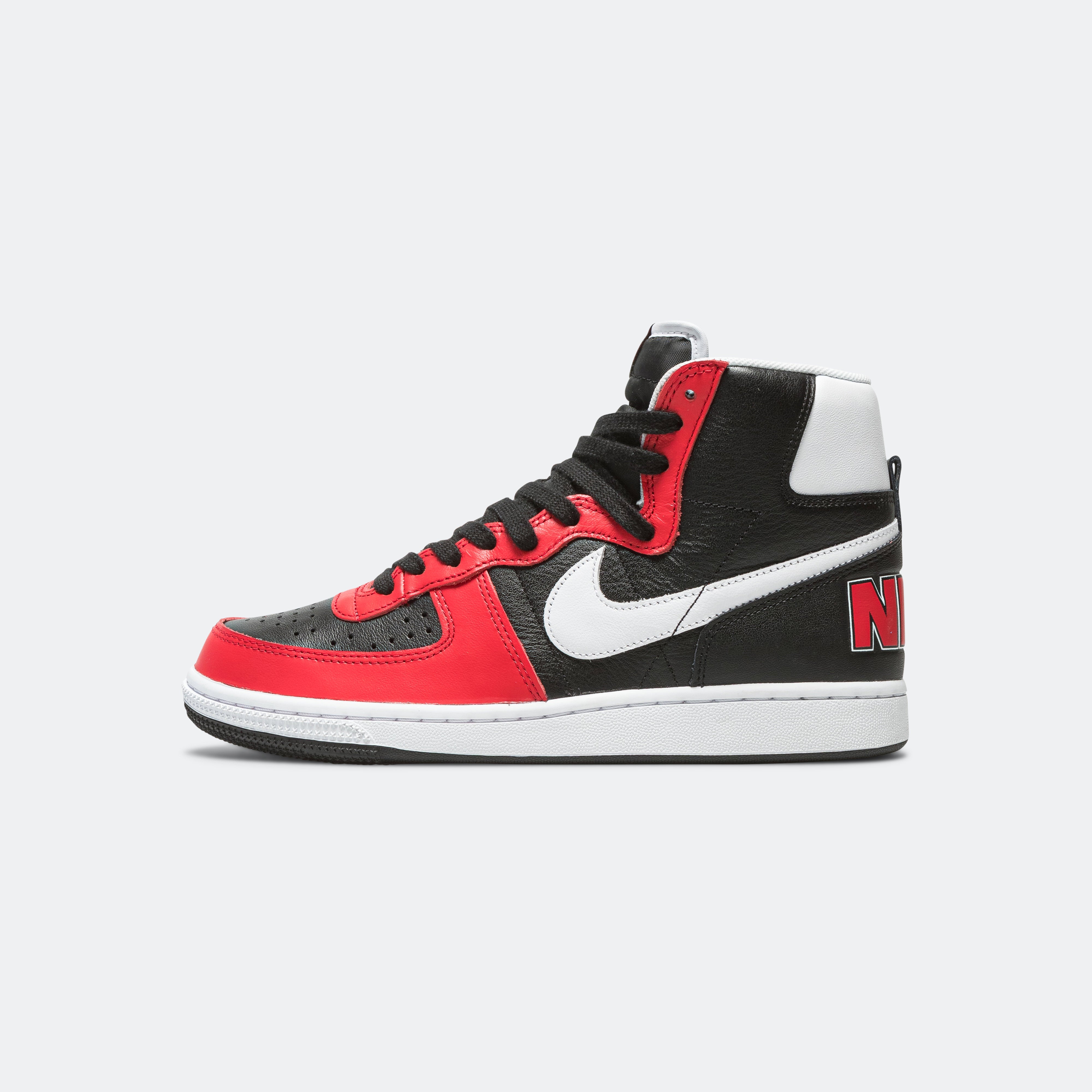 Nike Terminator High - Black/White-University Red | UP THERE