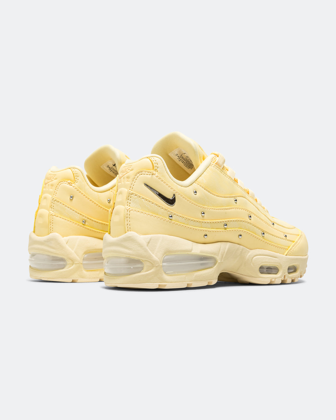 Nike - Womens Air Max 95 Big Bubble - Soft Yellow/Metallic Silver-Alabaster - UP THERE