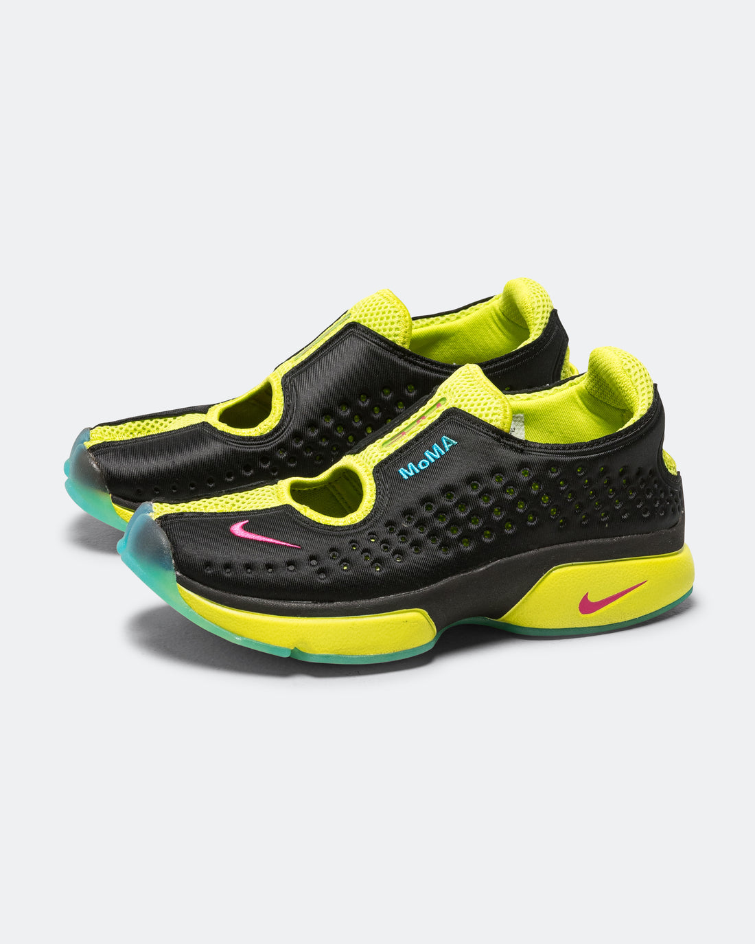 Womens Air Rift 2 x MoMA - Black/Light Fuschia-Cyber-Dk Powder Blue