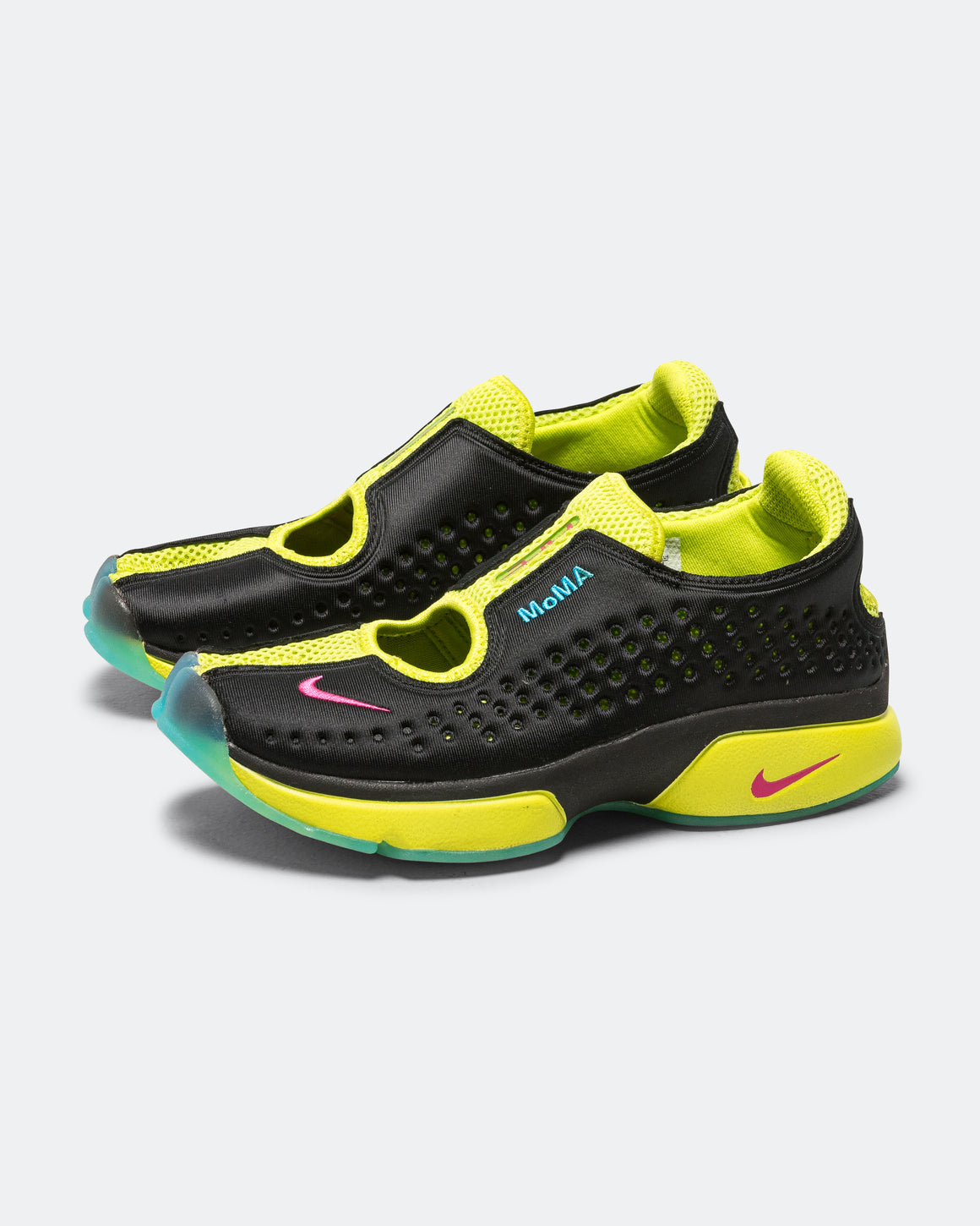 Nike - Womens Air Rift 2 x MoMA - Black/Light Fuschia-Cyber-Dk Powder Blue - UP THERE