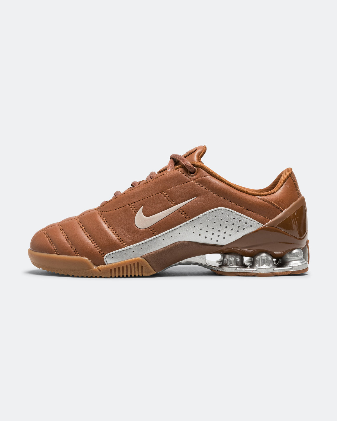 Nike - Womens T90 Shox Magia QS - Pecan/Metallic Silver-Rustic - UP THERE