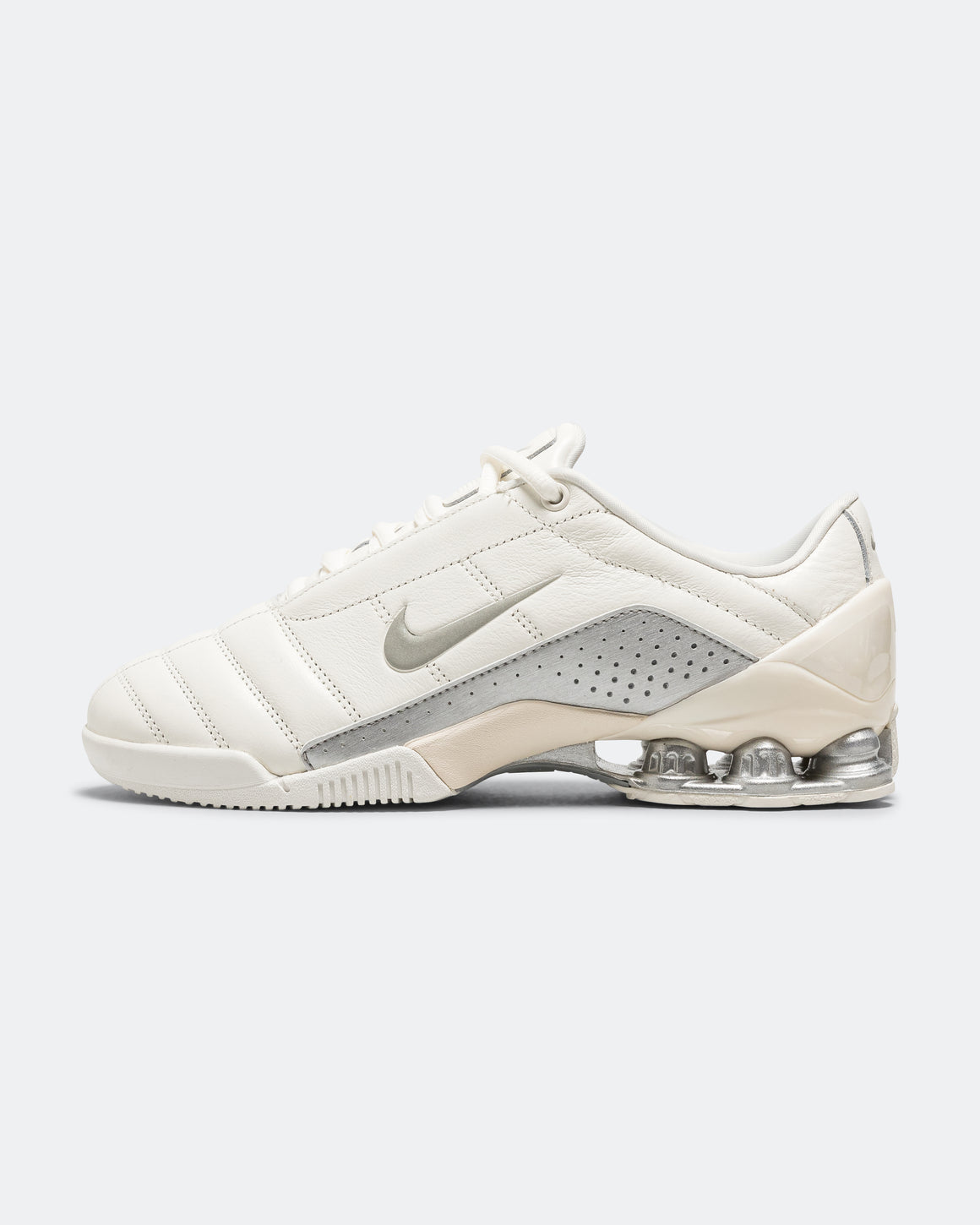 Nike - Womens T90 Shox Magia QS - Sail/Metallic Silver-Pale Ivory-Sail - UP THERE