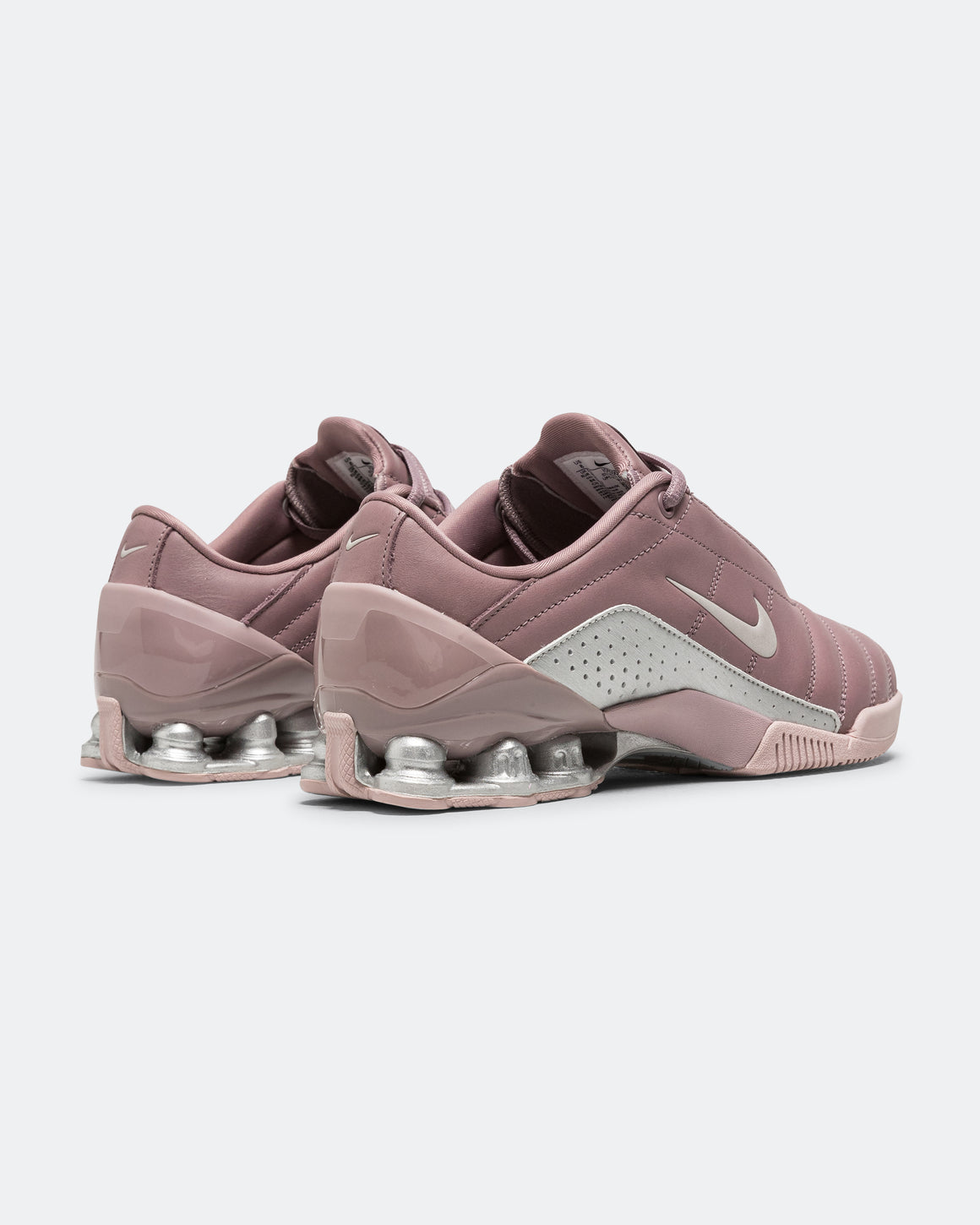 Nike - Womens T90 Shox Magia QS - Taupe Grey/Metallic Silver-Lt Violet Ore - UP THERE