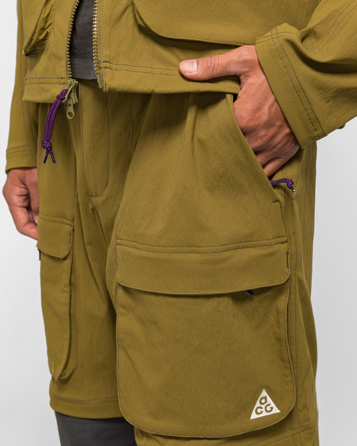 Nike ACG - Zip Smith Summit Cargo Pant - Olive Flak/Anthracite-Summit White - UP THERE