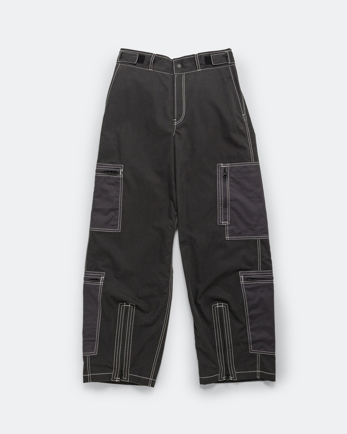 NOMARHYTHM TEXTILE - Cotton Nylon Flight Pants - Black - UP THERE