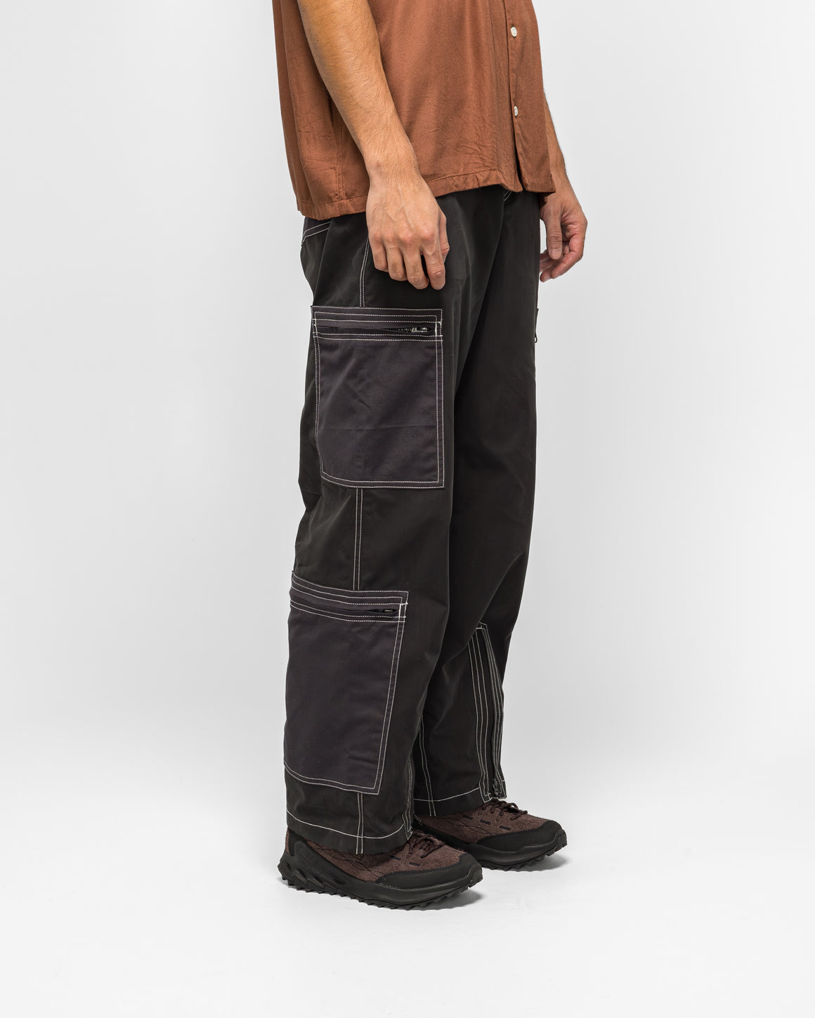 NOMARHYTHM TEXTILE - Cotton Nylon Flight Pants - Black - UP THERE