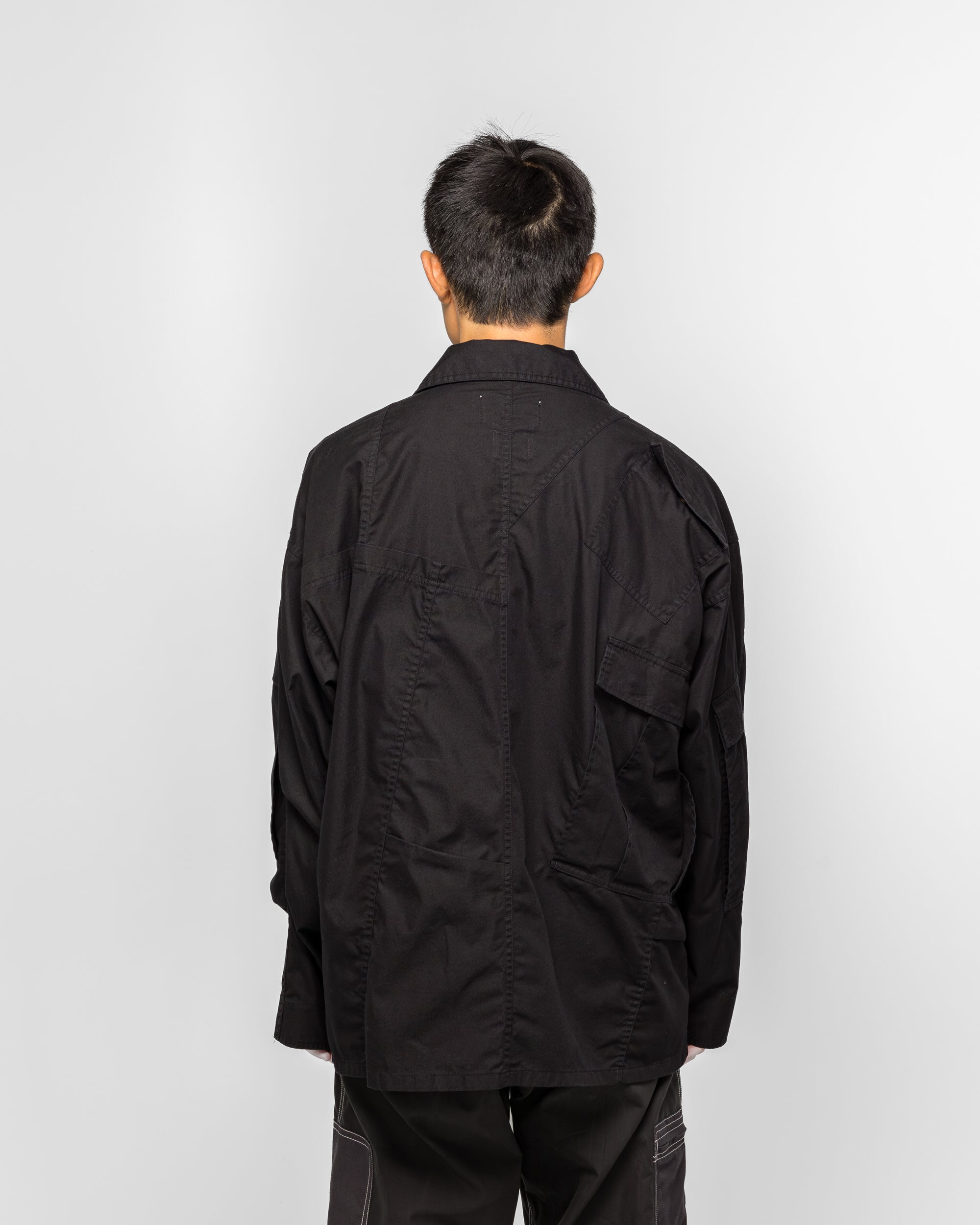 NOMARHYTHM TEXTILE - Rebuild Coverall Jacket x Needles - Black
