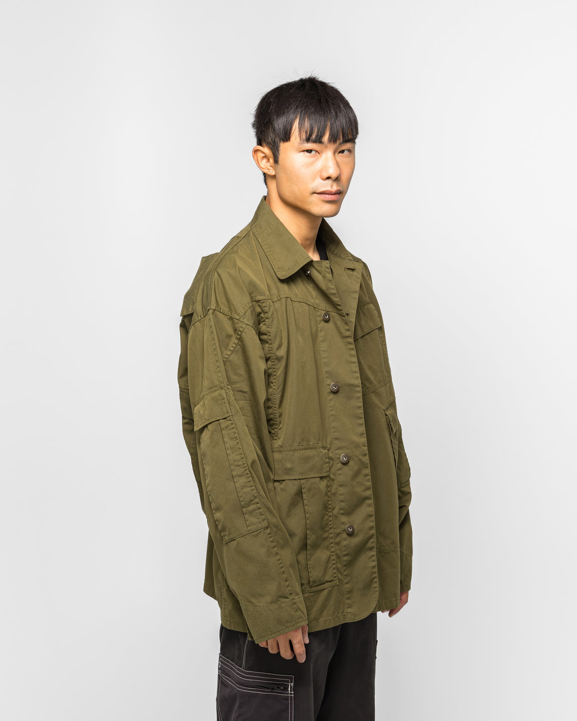 NOMARHYTHM TEXTILE - Rebuild Coverall Jacket x Needles - Olive - UP THERE