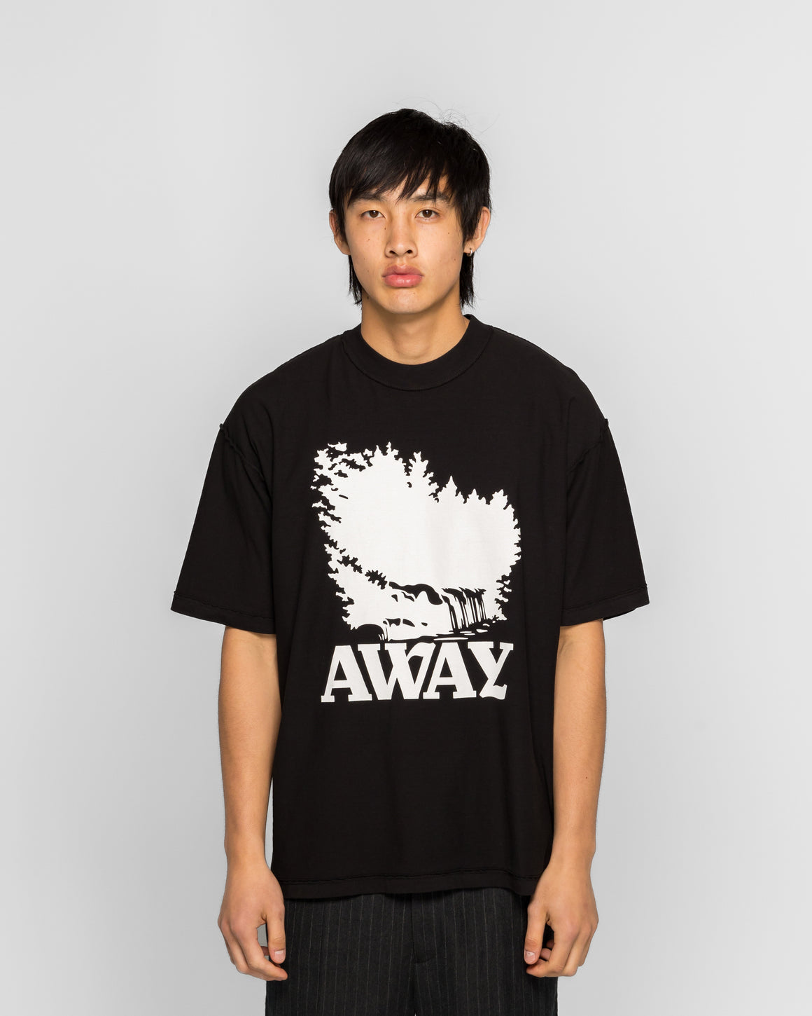 NOMARHYTHM TEXTILE - Away SS Tee - Black - UP THERE