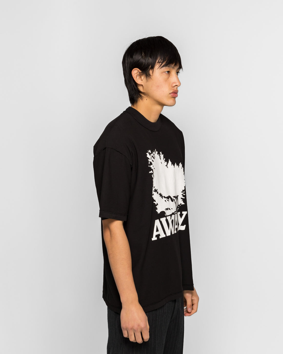 NOMARHYTHM TEXTILE - Away SS Tee - Black - UP THERE