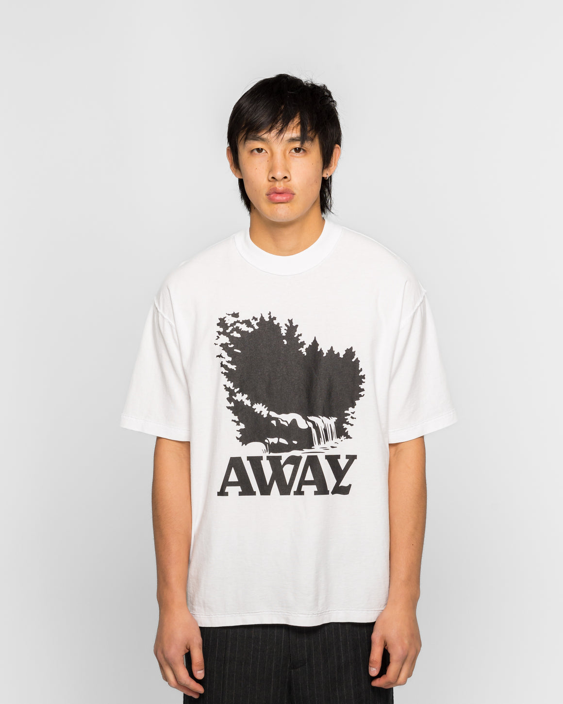 NOMARHYTHM TEXTILE - Away SS Tee - White - UP THERE
