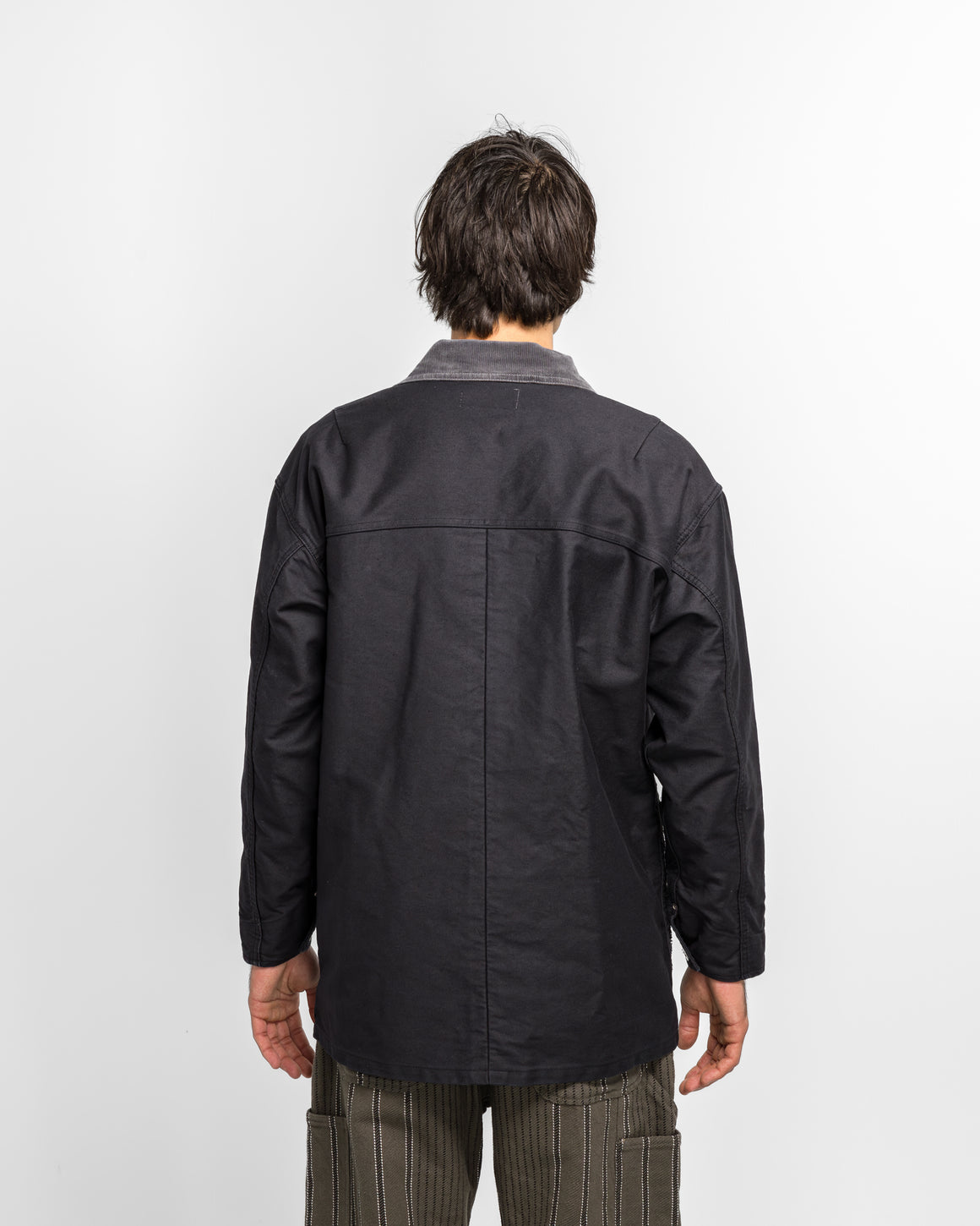 NOMARHYTHM TEXTILE - French Work Coverall Jacket - Black - UP THERE