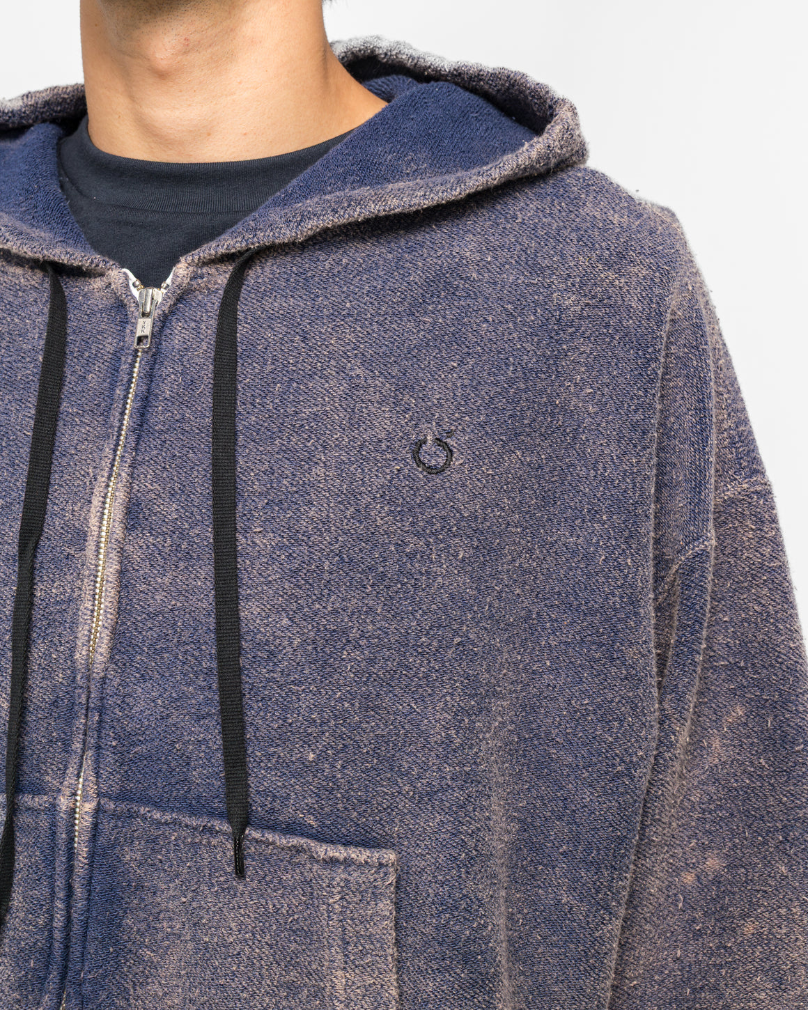 NOMARHYTHM TEXTILE - Hand Dye Twist Parka - Navy - UP THERE