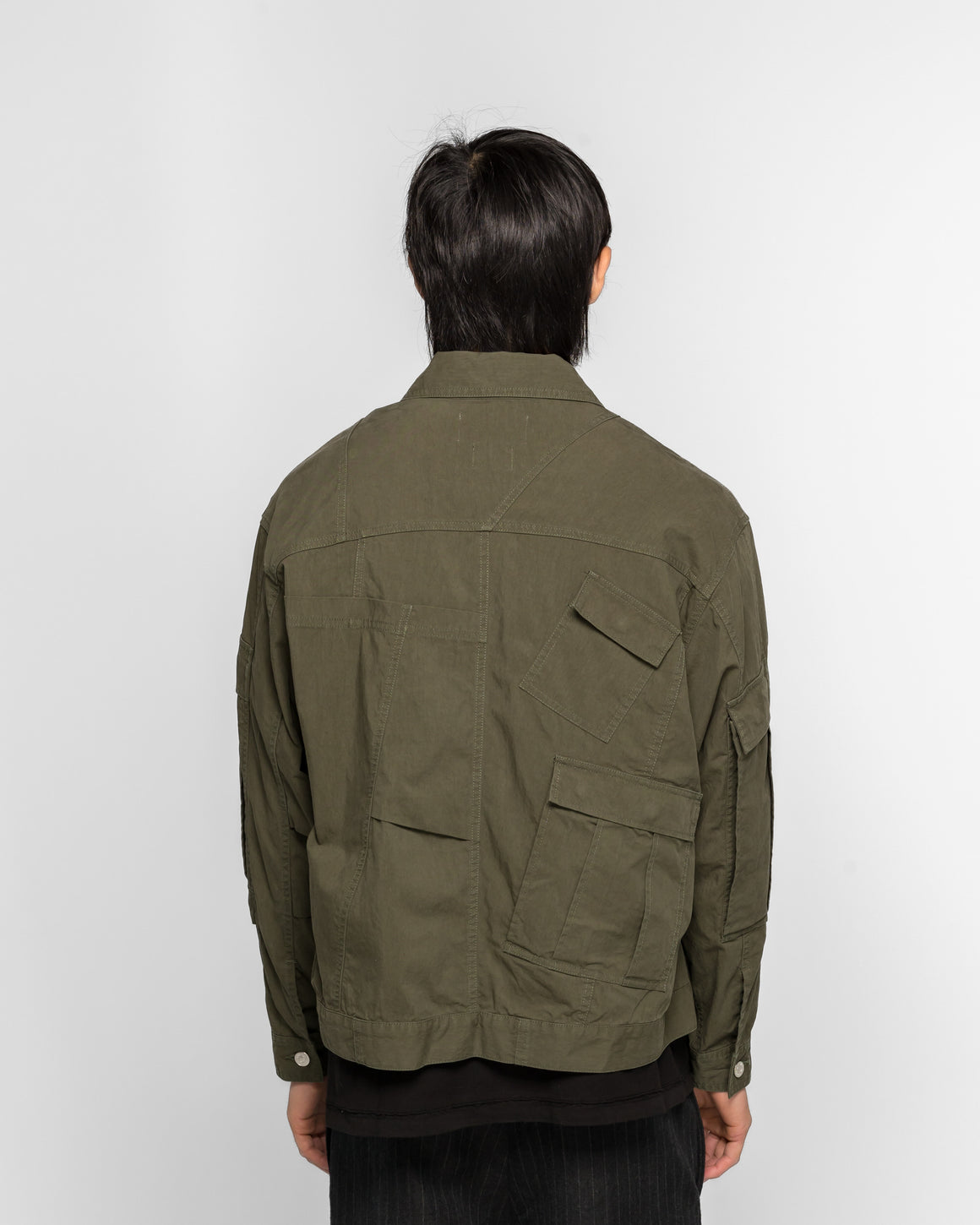 NOMARHYTHM TEXTILE - Noma X Needles Rebuild Tracker Jacket - Olive - UP THERE