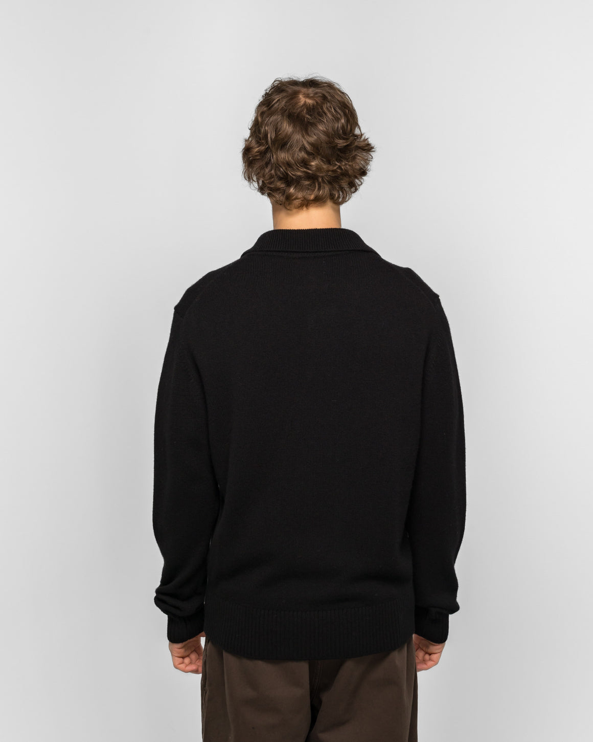 Norse Projects - Anholt Merino Lambswool Polo - Black - UP THERE