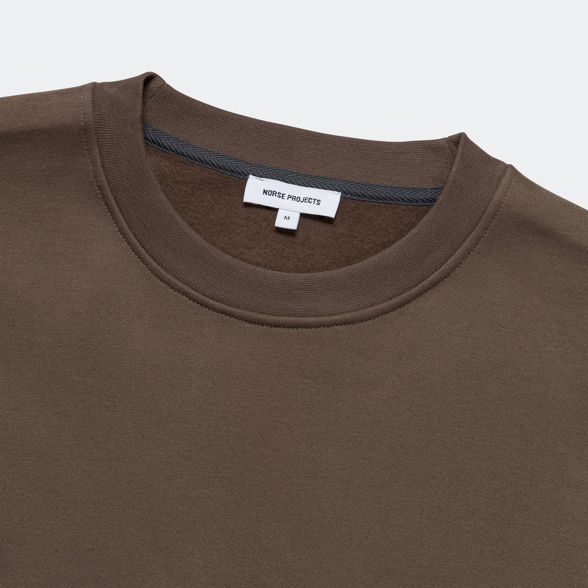 Norse Projects - Arne Brushed Crew - Taupe - UP THERE